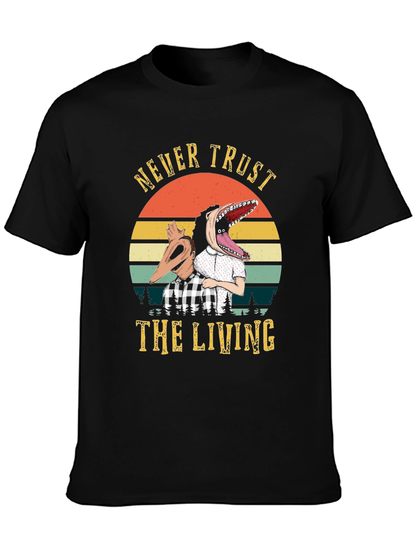 Never Trust the Living T-Shirt - Beetlejuice Inspired