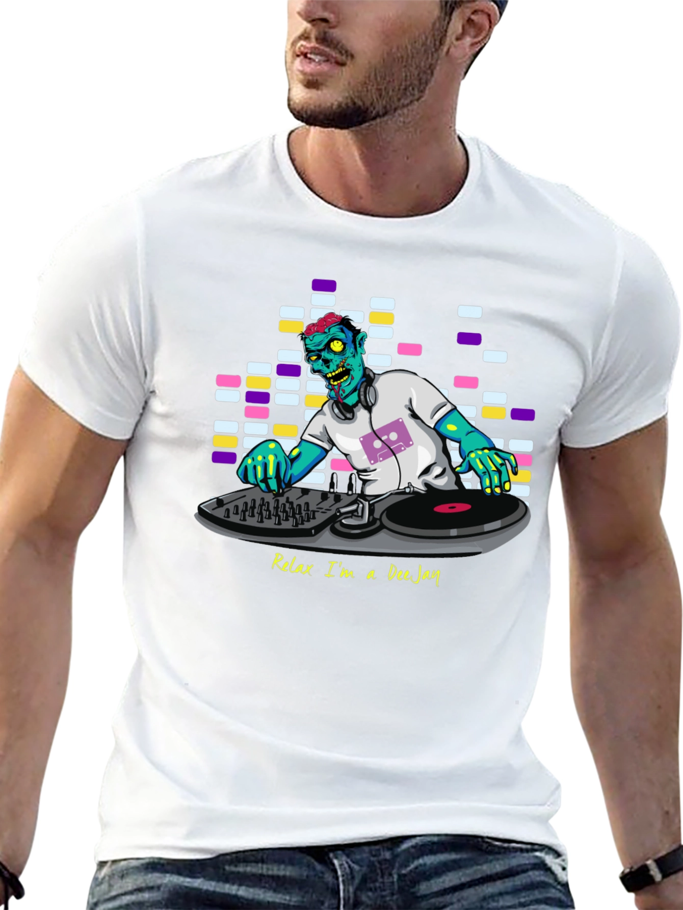 Relax Im A DeeJay Zombie Graphic T-Shirt