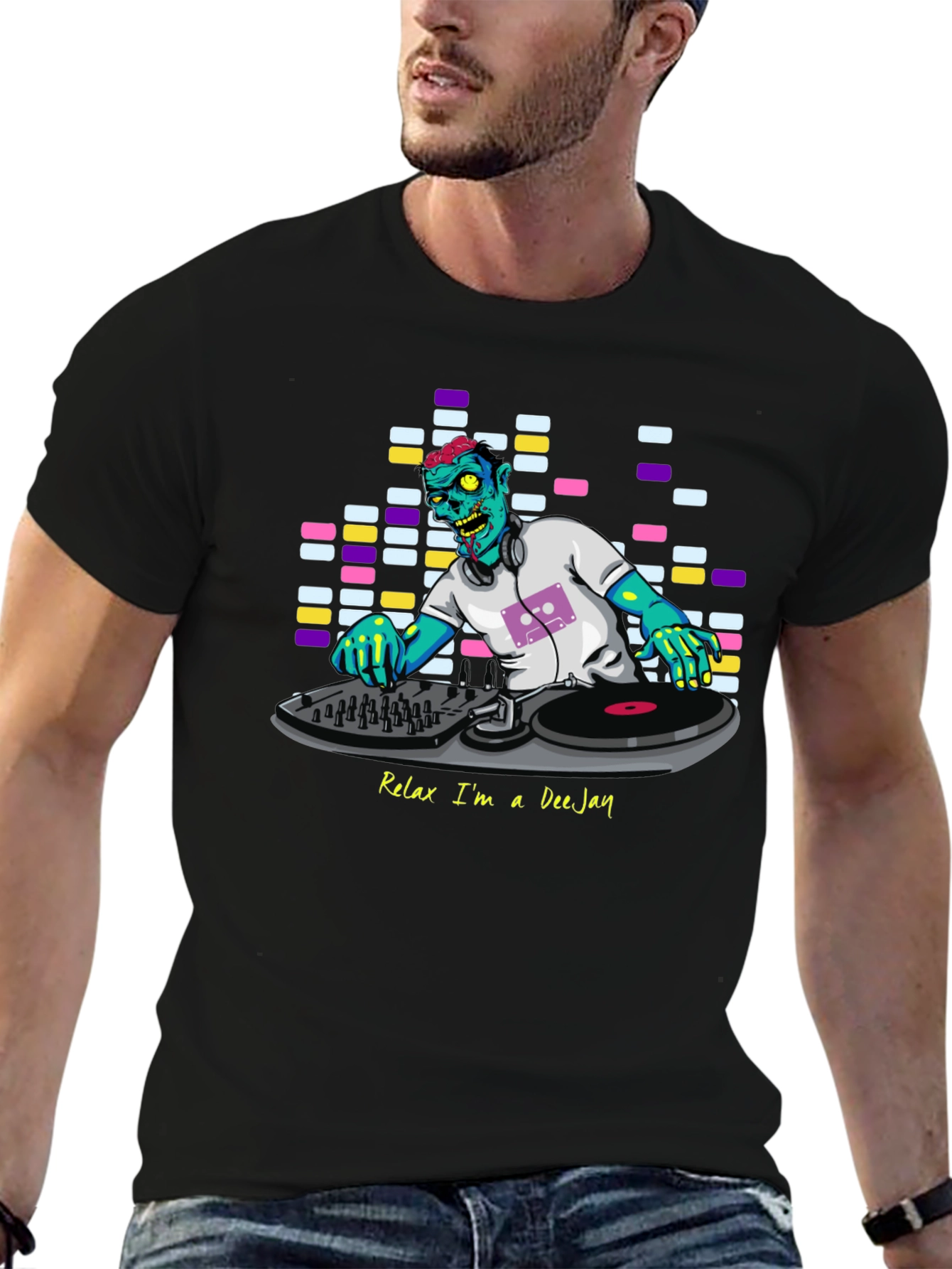 Relax Im A DeeJay Zombie Graphic T-Shirt