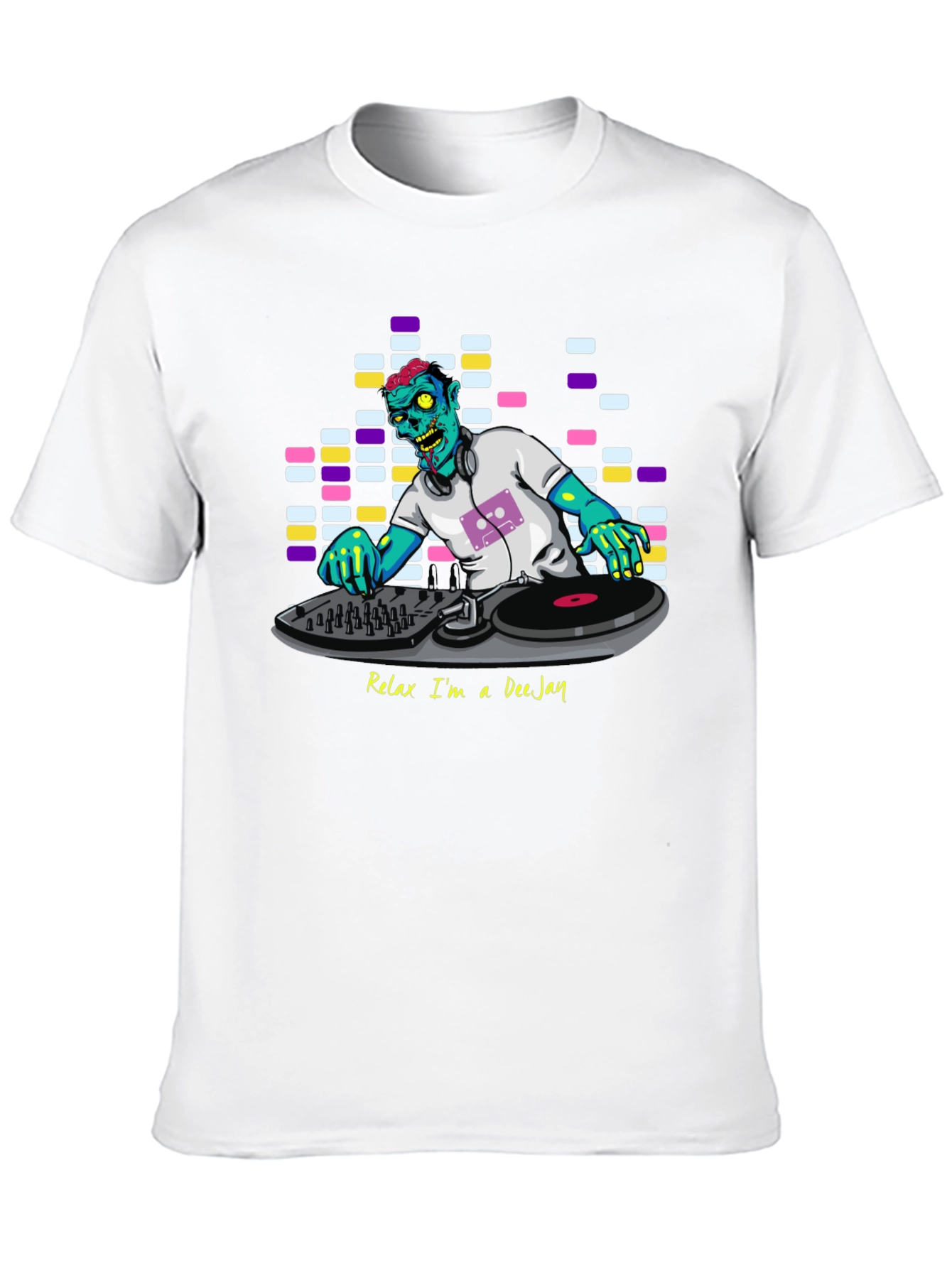 Relax Im A DeeJay Zombie Graphic T-Shirt