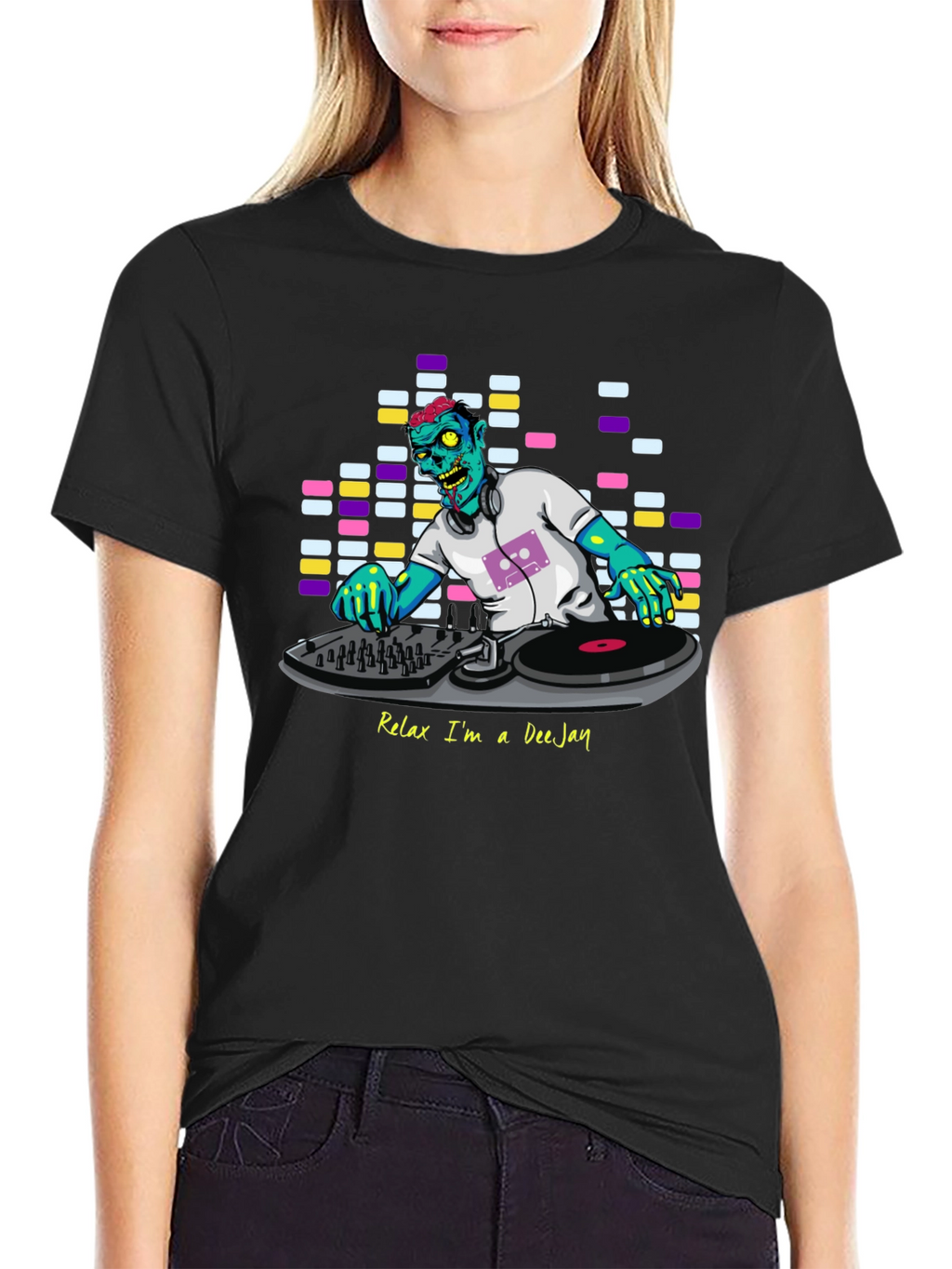 Relax Im A DeeJay Zombie Graphic T-Shirt