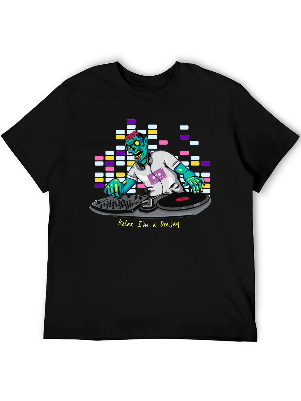 Relax Im A DeeJay Zombie Graphic T-Shirt