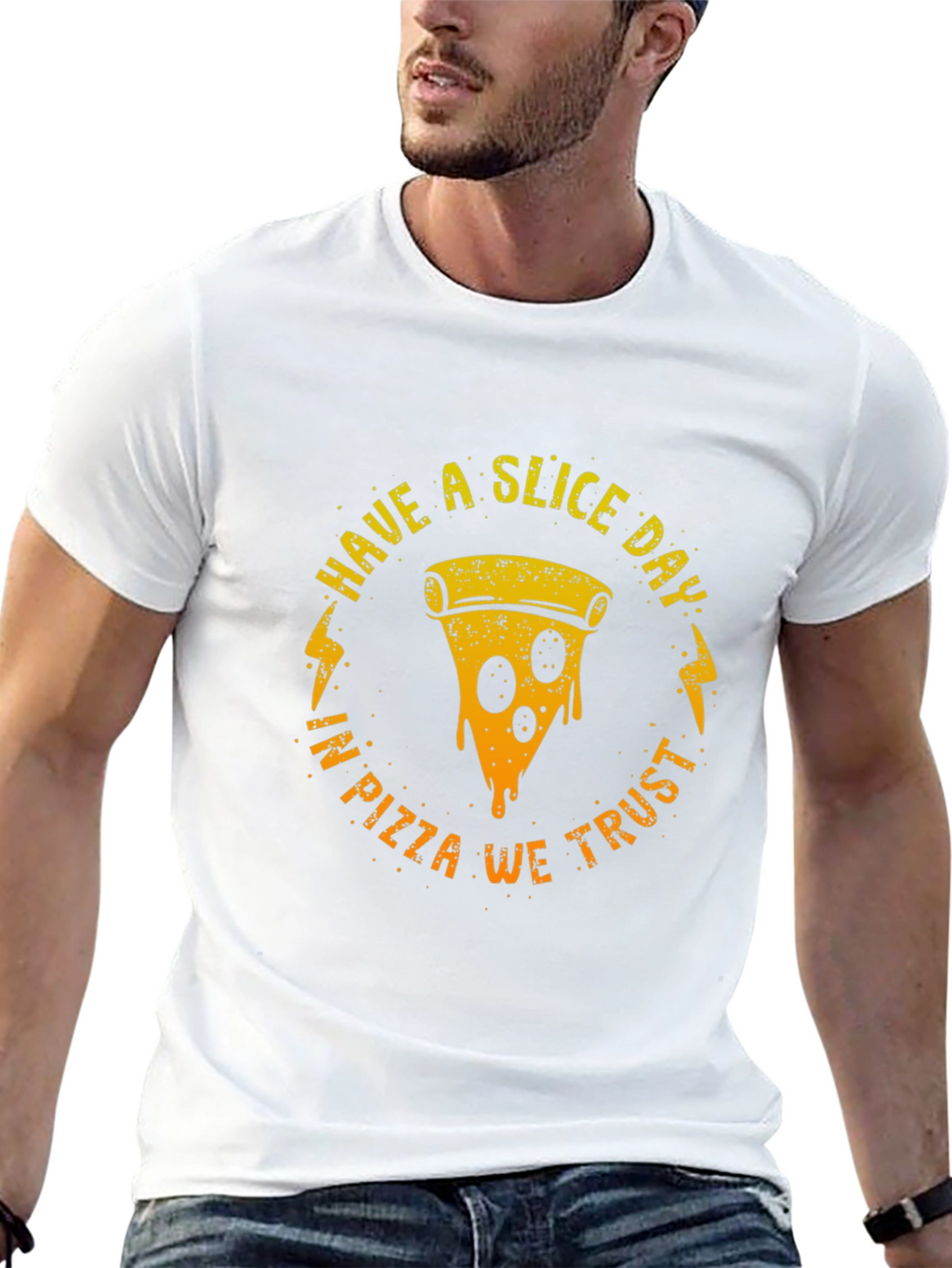 Have a Slice Day Pizza Graphic T-Shirt