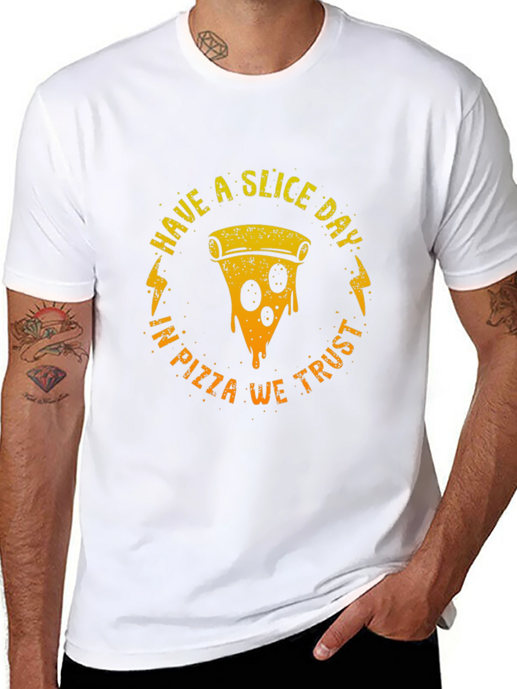 Have a Slice Day Pizza Graphic T-Shirt