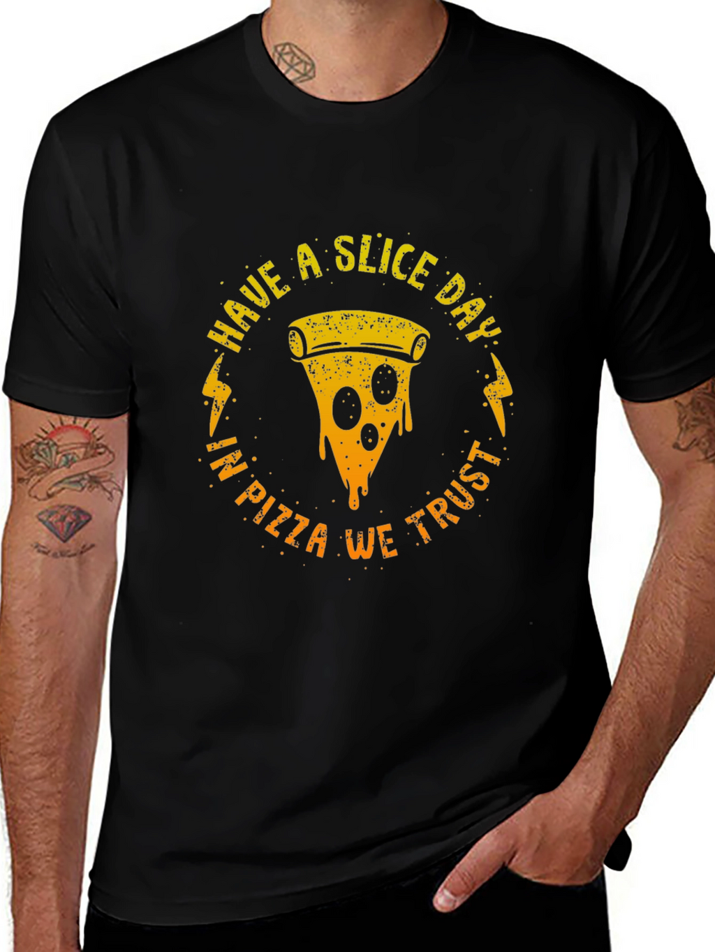 Have a Slice Day Pizza Graphic T-Shirt