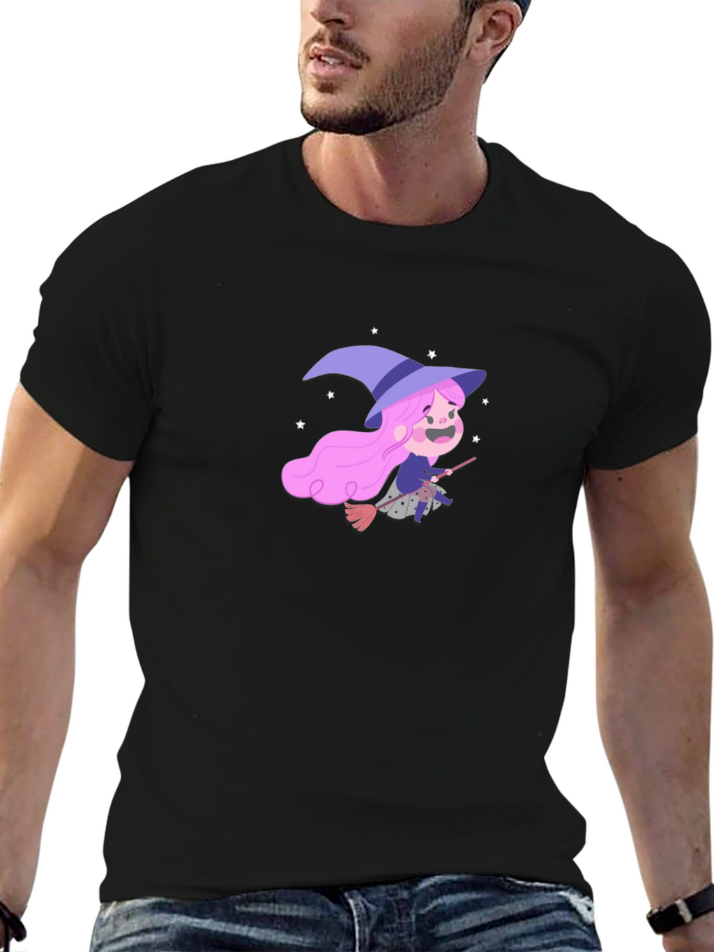 Whimsical Witch T-Shirt - Fun Halloween Apparel