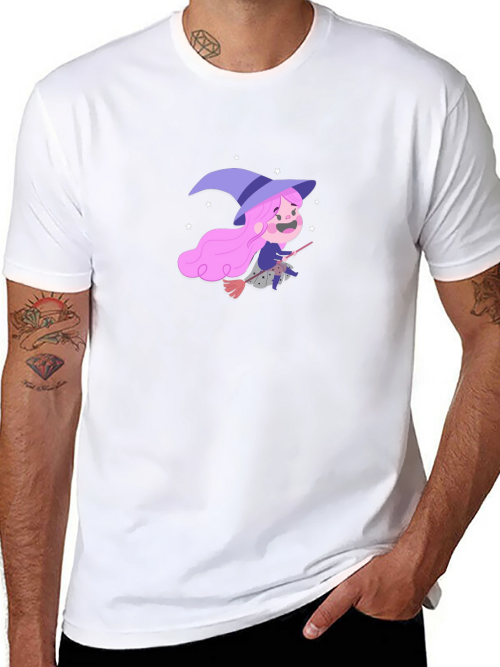 Whimsical Witch T-Shirt - Fun Halloween Apparel