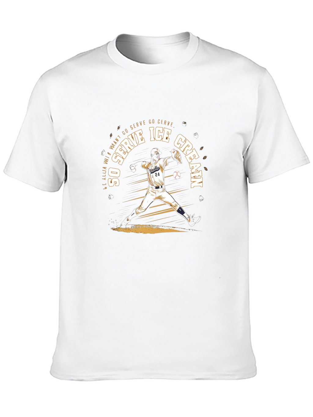 Ice Cream Baseball T-Shirt