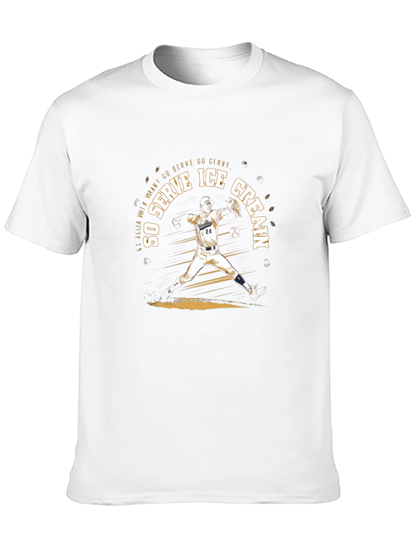 Ice Cream Baseball T-Shirt