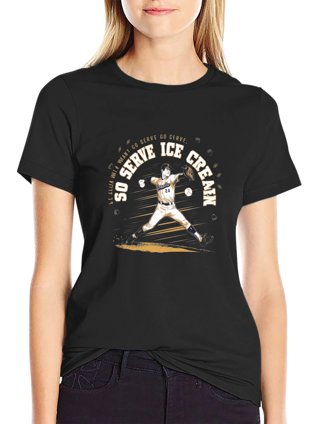 Ice Cream Baseball T-Shirt