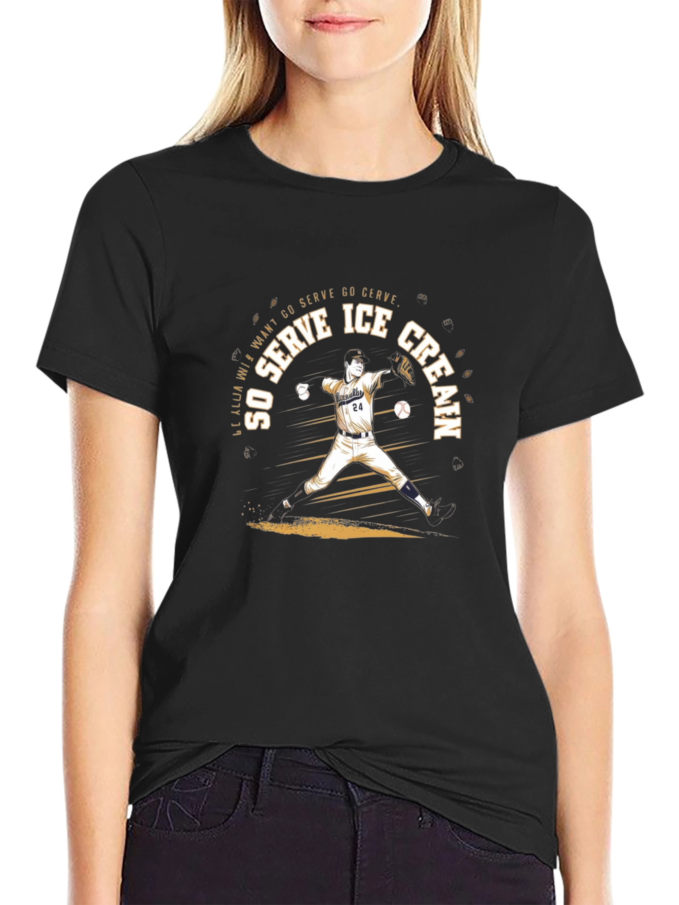 Ice Cream Baseball T-Shirt