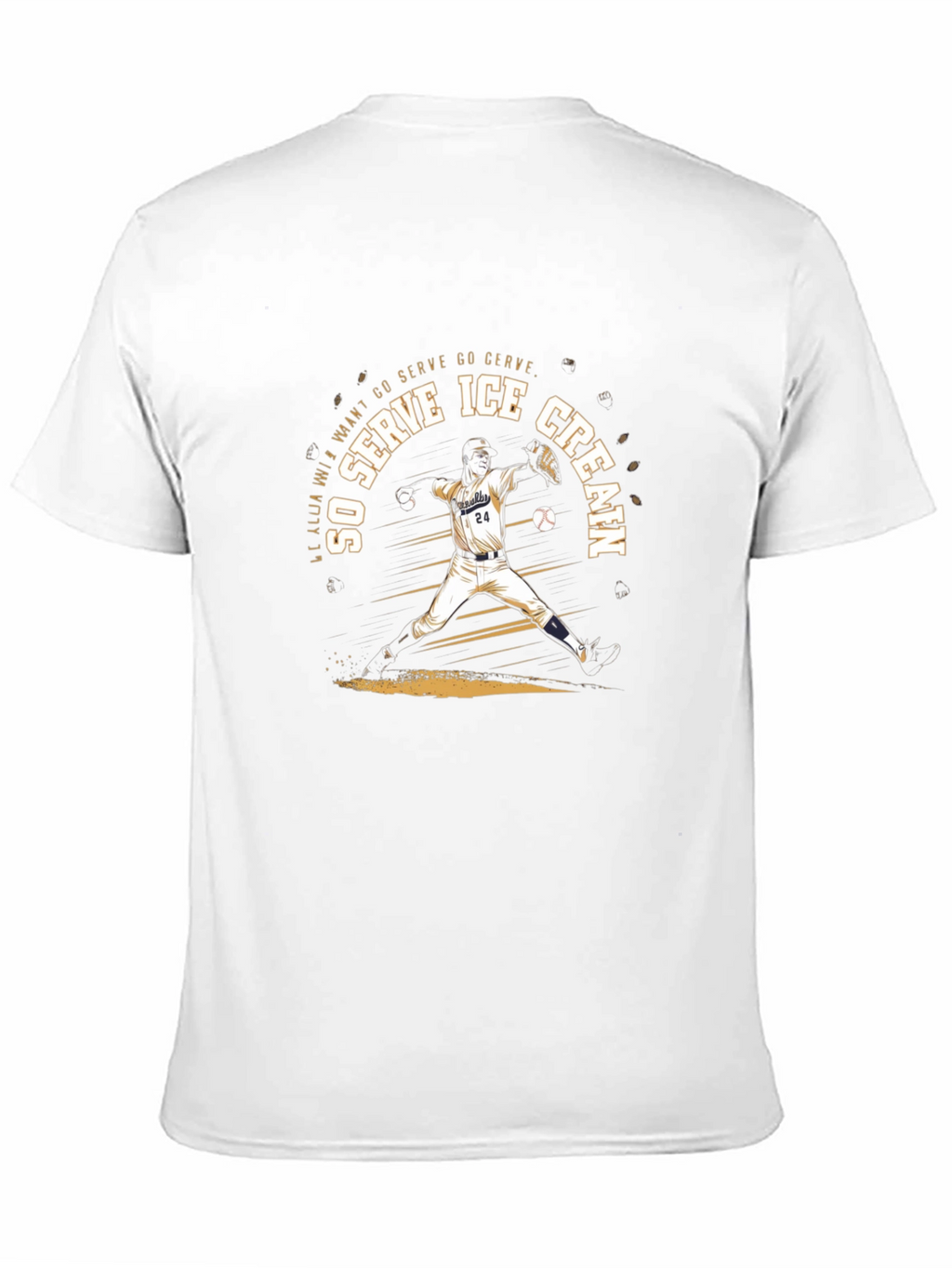 Ice Cream Baseball T-Shirt
