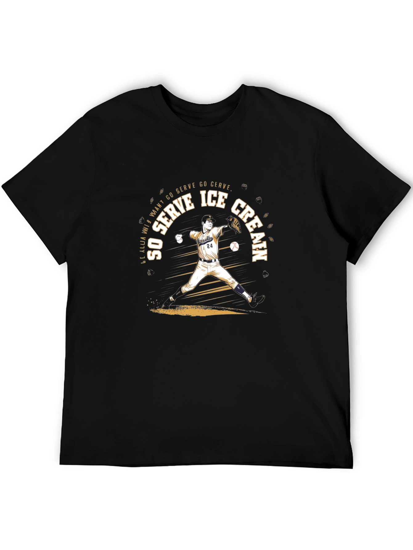 Ice Cream Baseball T-Shirt