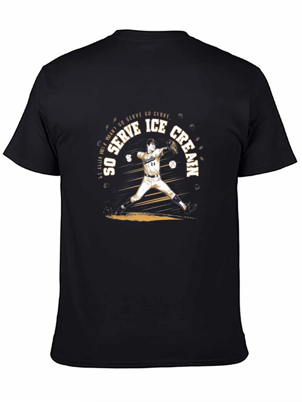 Ice Cream Baseball T-Shirt