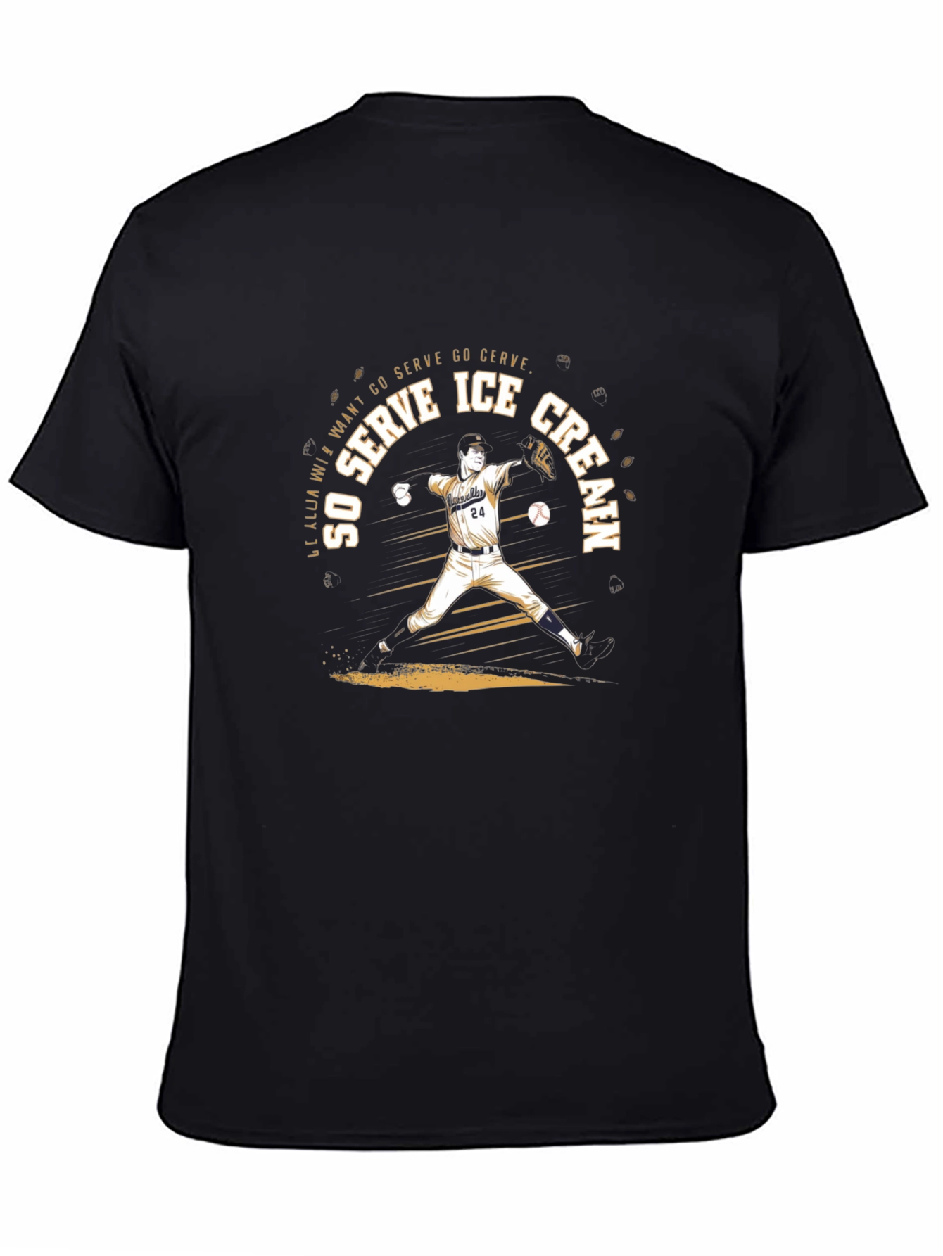 Ice Cream Baseball T-Shirt