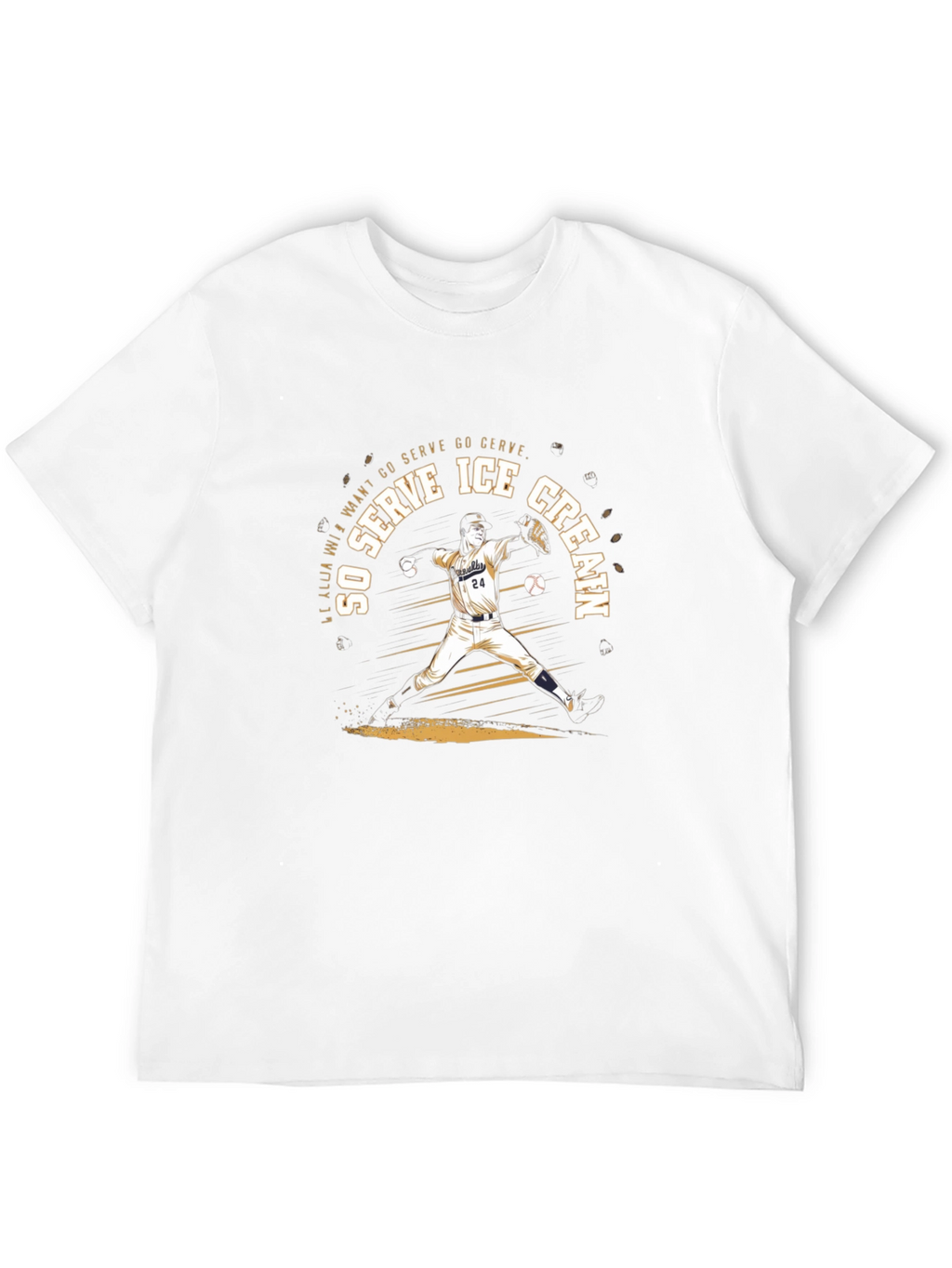 Ice Cream Baseball T-Shirt