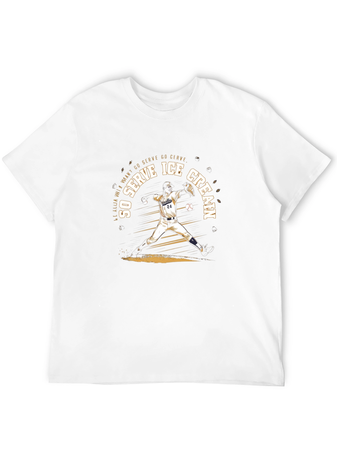 Ice Cream Baseball T-Shirt