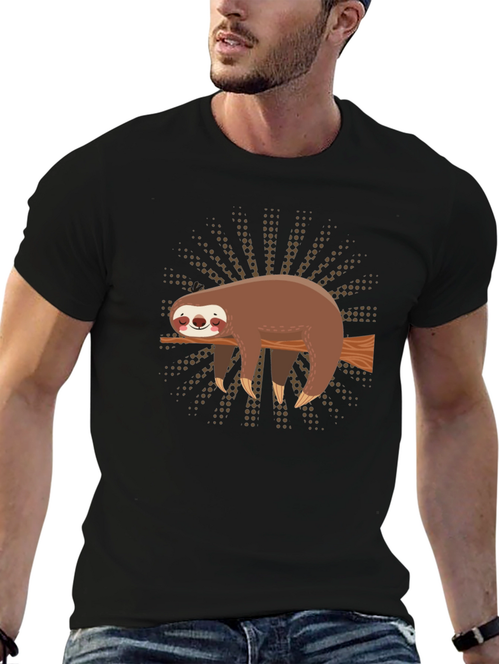Sloth on Branch Graphic Tee - Comfort Fit