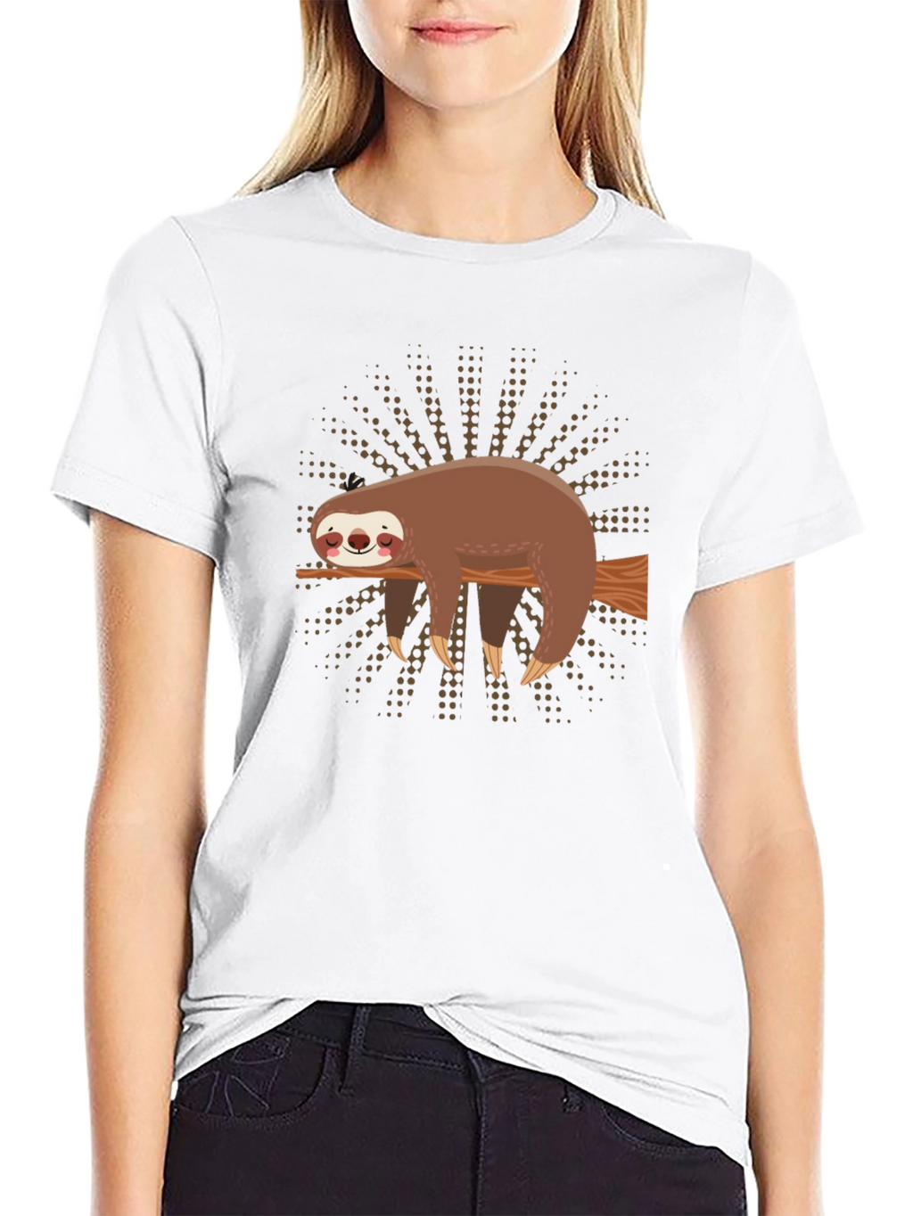 Sloth on Branch Graphic Tee - Comfort Fit