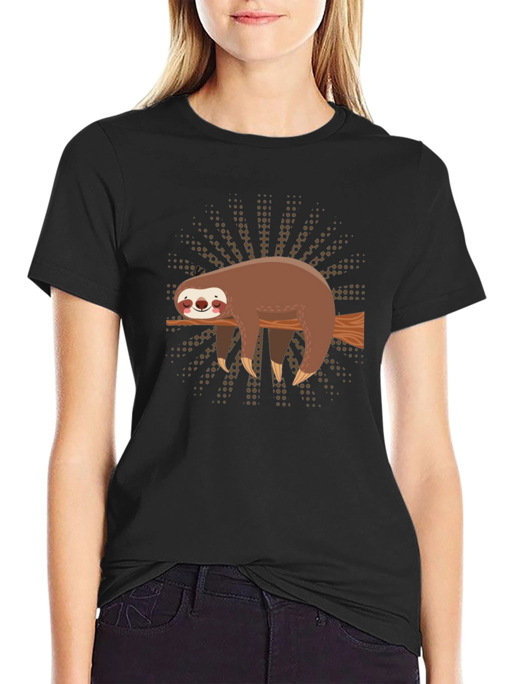 Sloth on Branch Graphic Tee - Comfort Fit