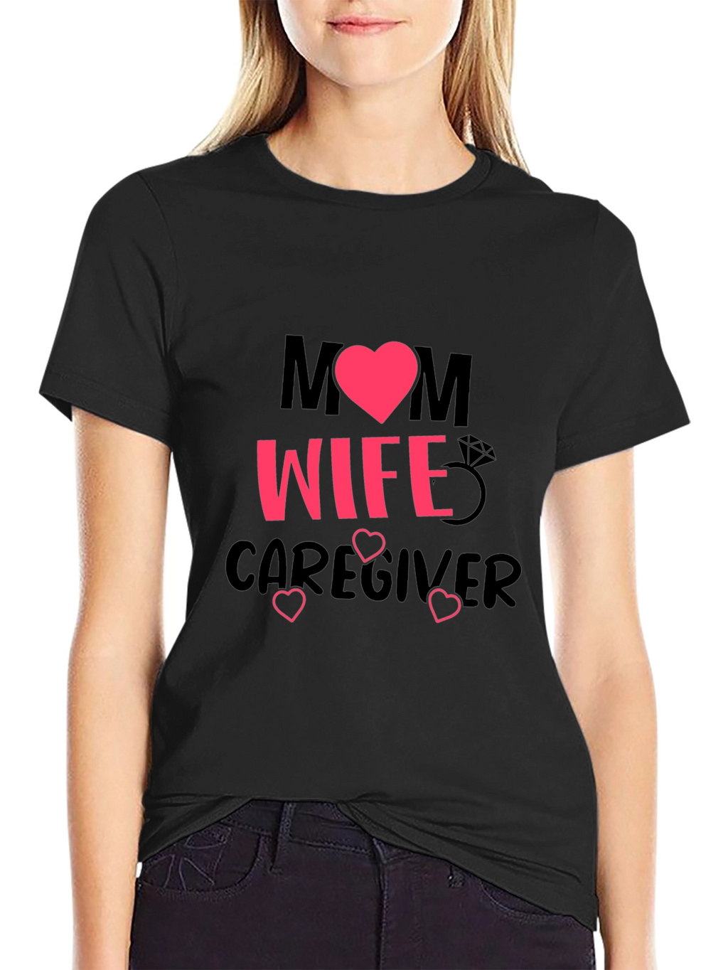Mom Wife Caregiver Graphic T-Shirt