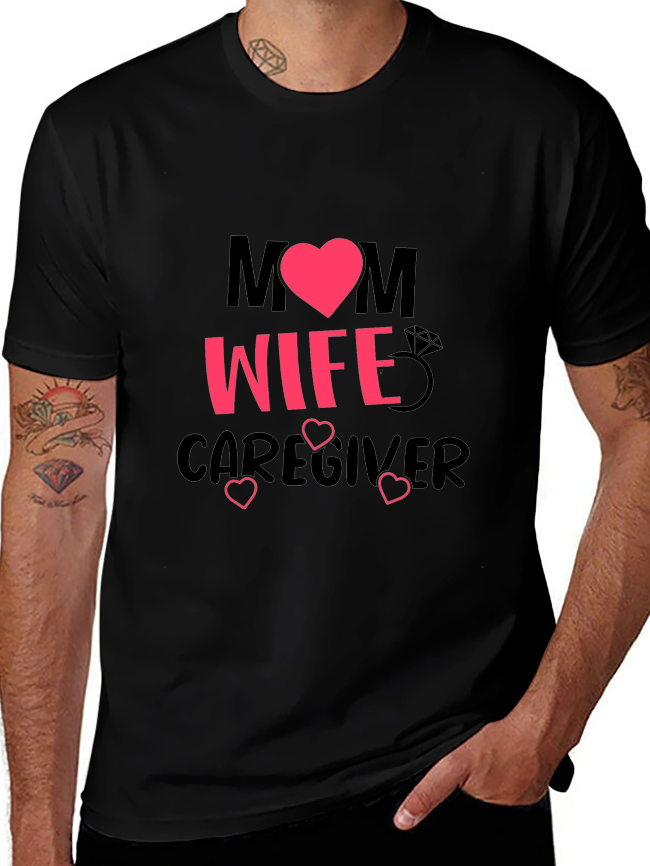 Mom Wife Caregiver Graphic T-Shirt