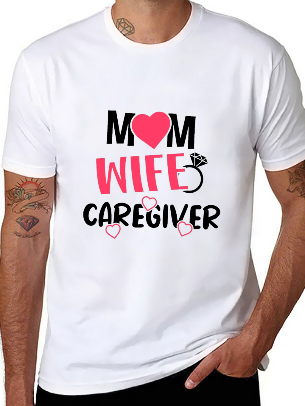 Mom Wife Caregiver Graphic T-Shirt