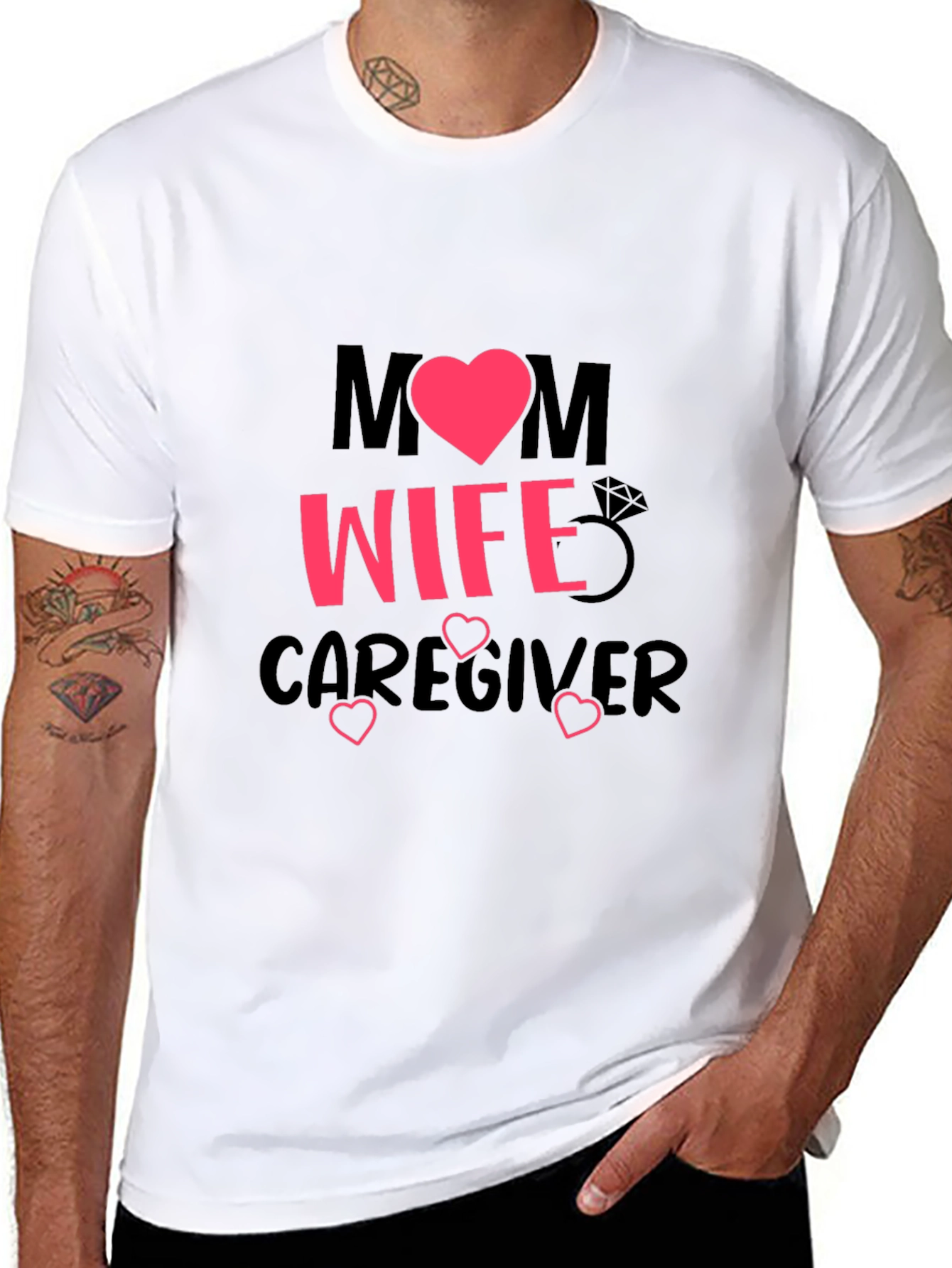 Mom Wife Caregiver Graphic T-Shirt