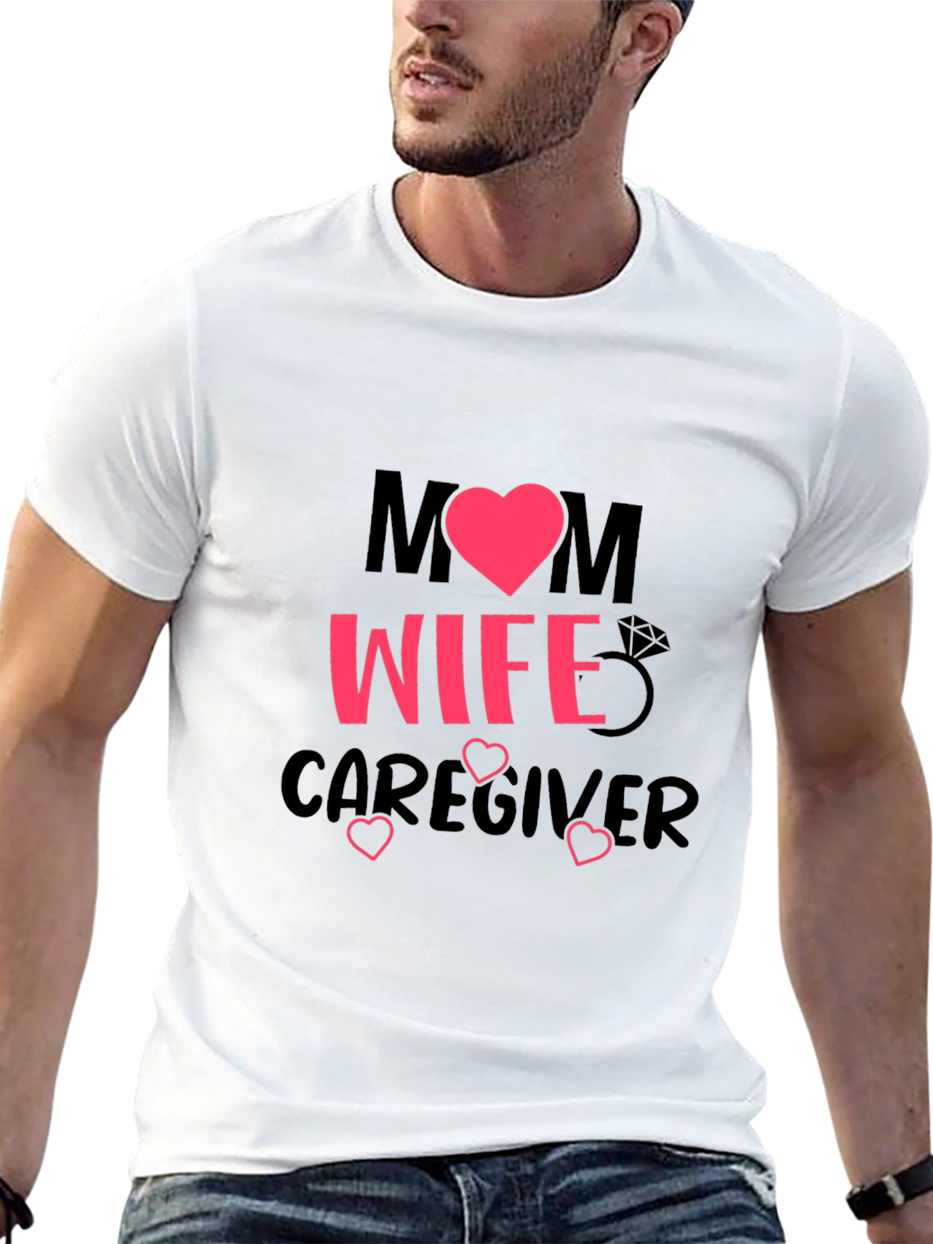 Mom Wife Caregiver Graphic T-Shirt