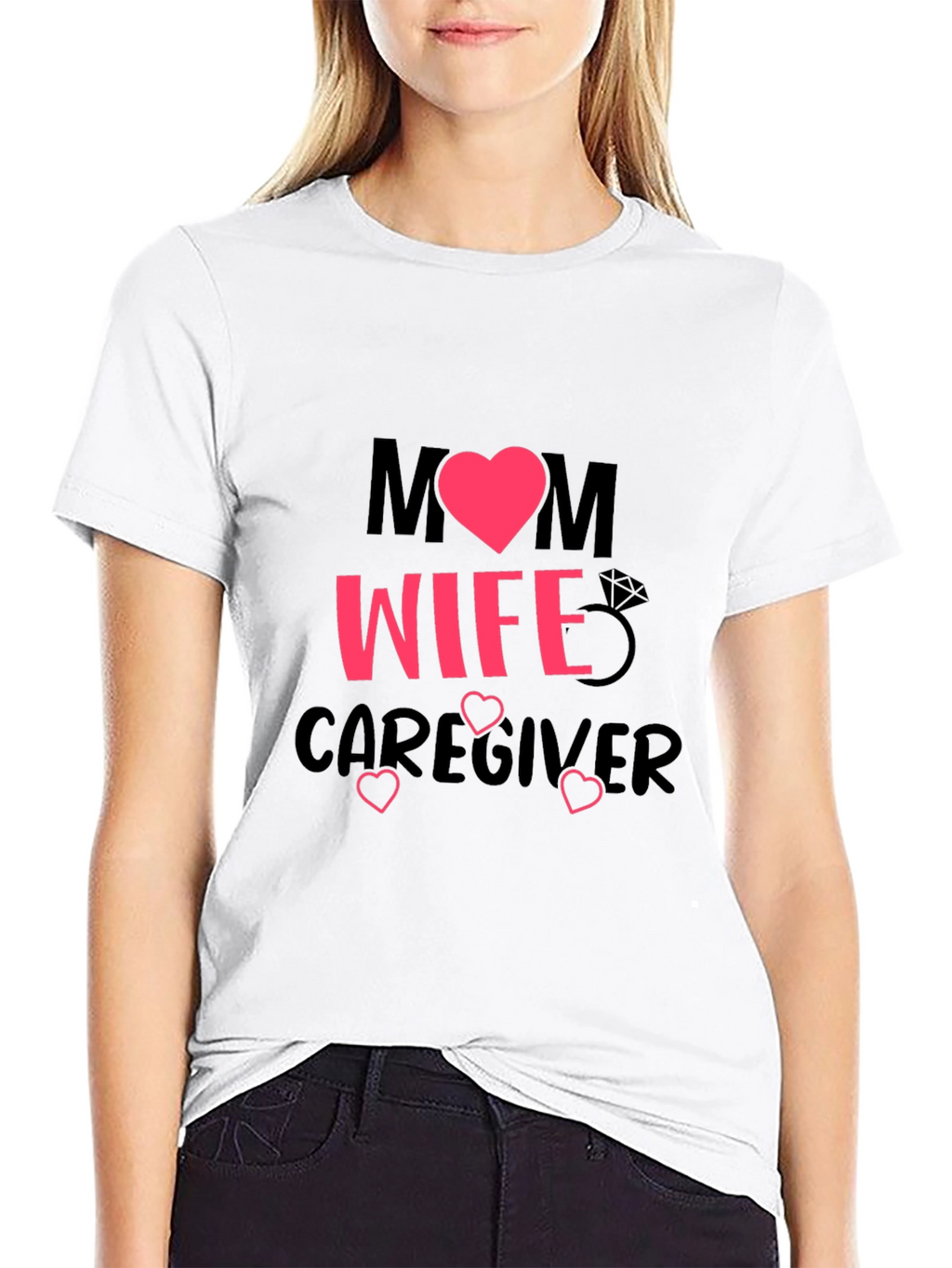 Mom Wife Caregiver Graphic T-Shirt