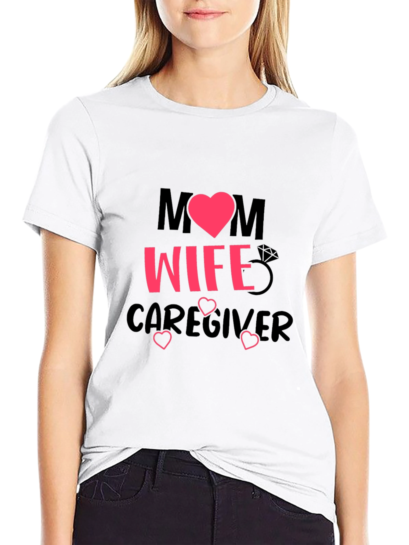 Mom Wife Caregiver Graphic T-Shirt