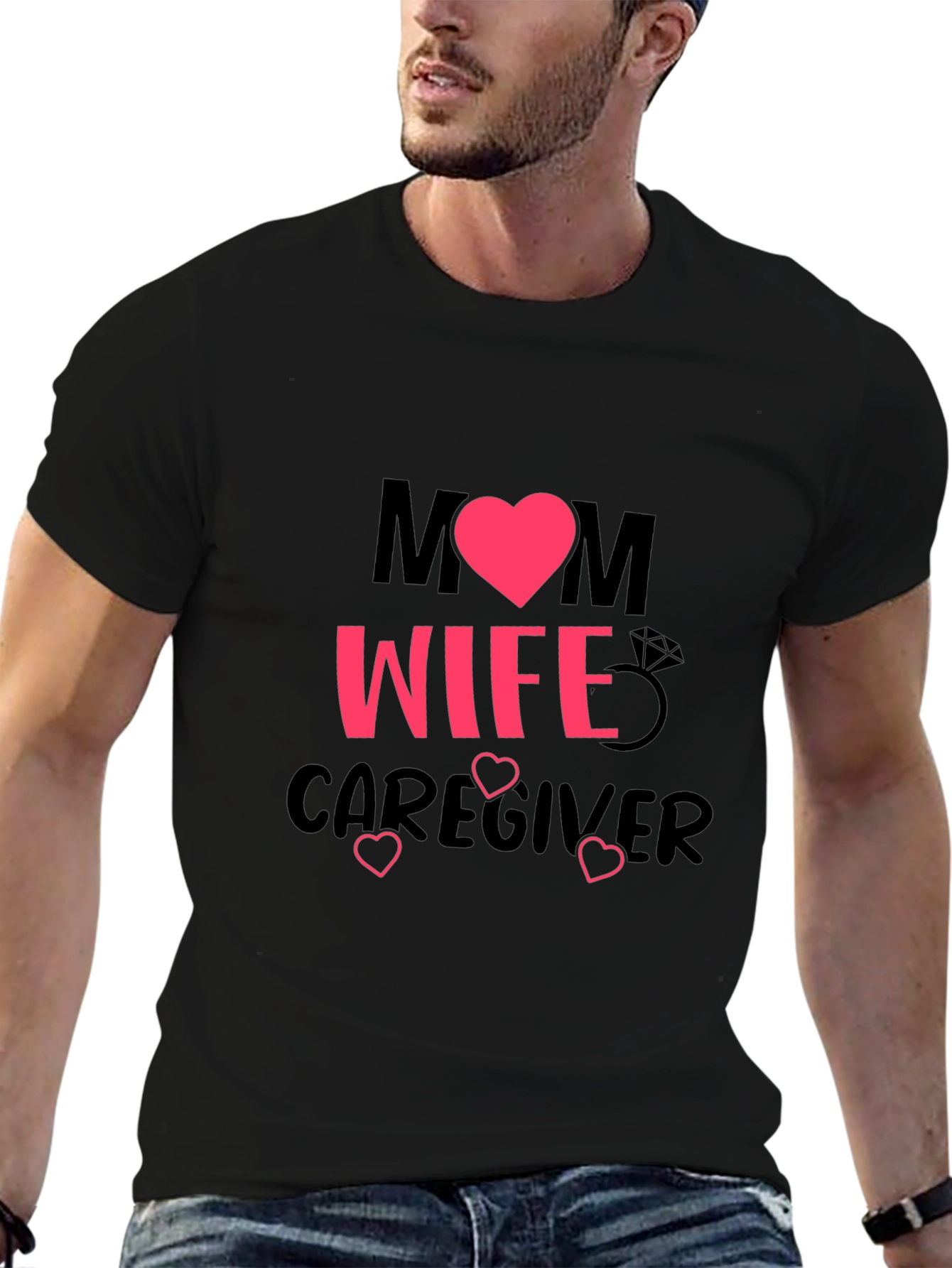 Mom Wife Caregiver Graphic T-Shirt