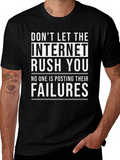 Internet Rush Graphic Tee - Motivational T-Shirt