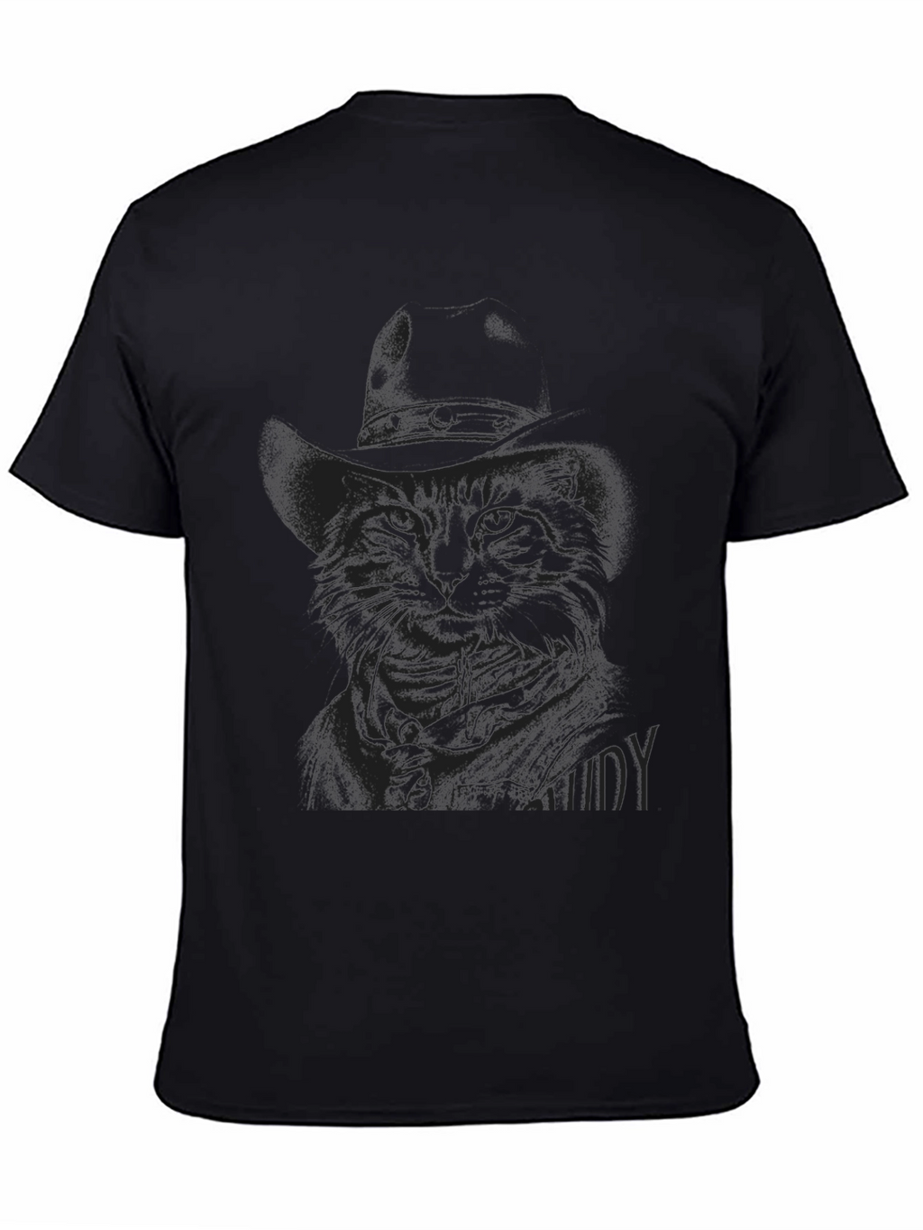 Black Cat in Hat T-Shirt - Unique Graphic Tee