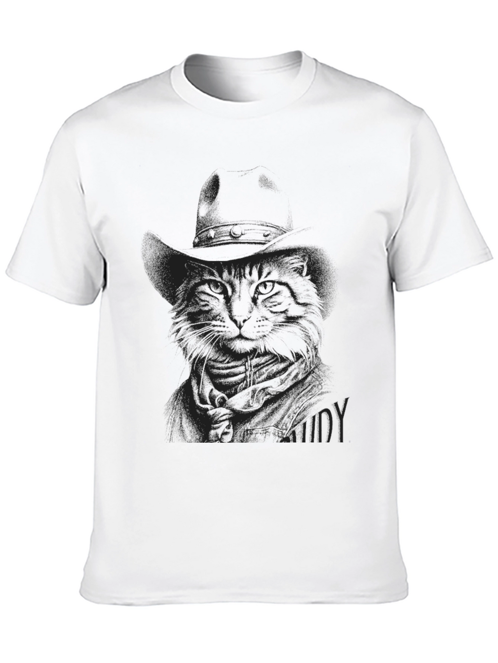 Black Cat in Hat T-Shirt - Unique Graphic Tee