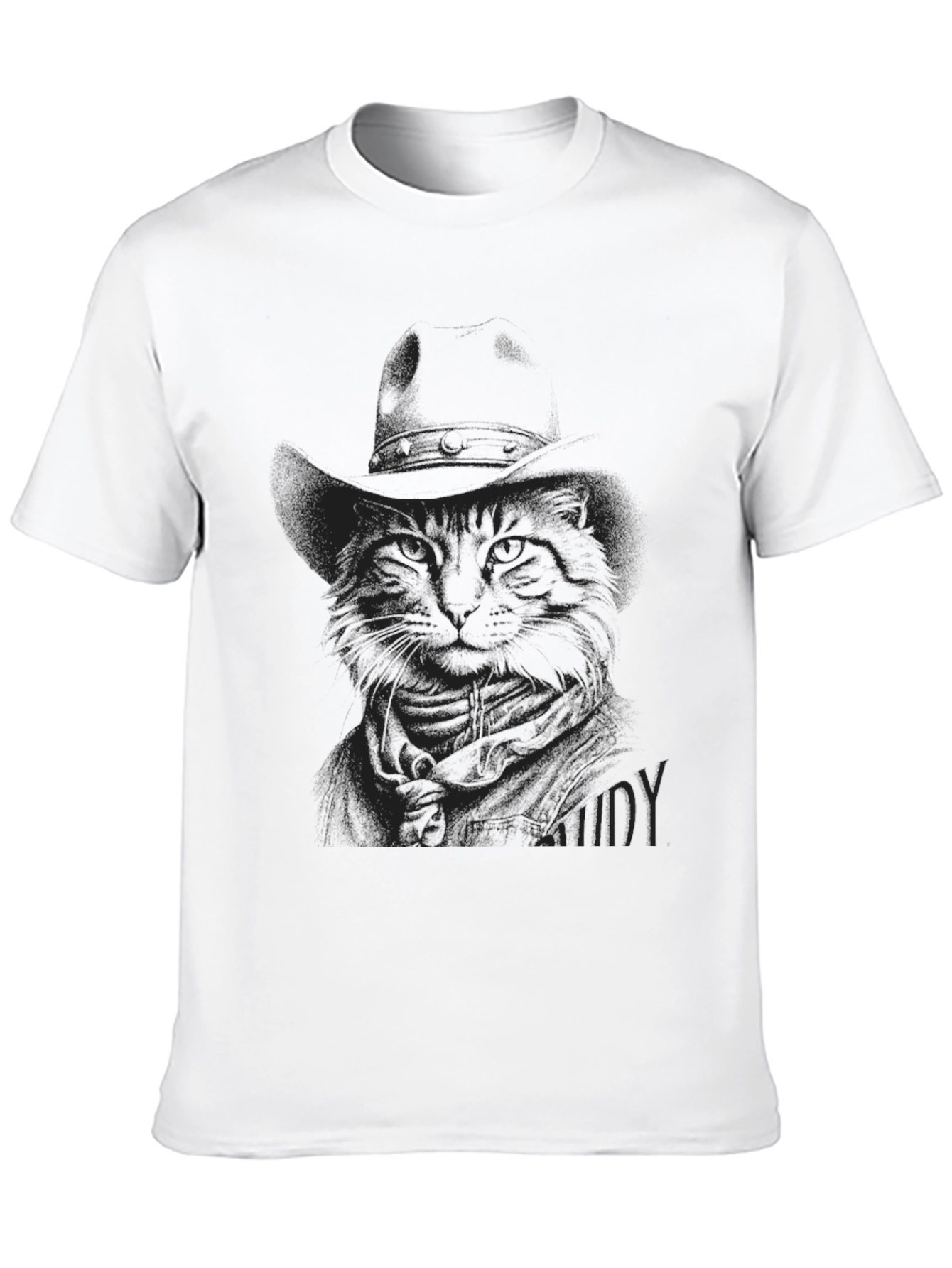 Black Cat in Hat T-Shirt - Unique Graphic Tee