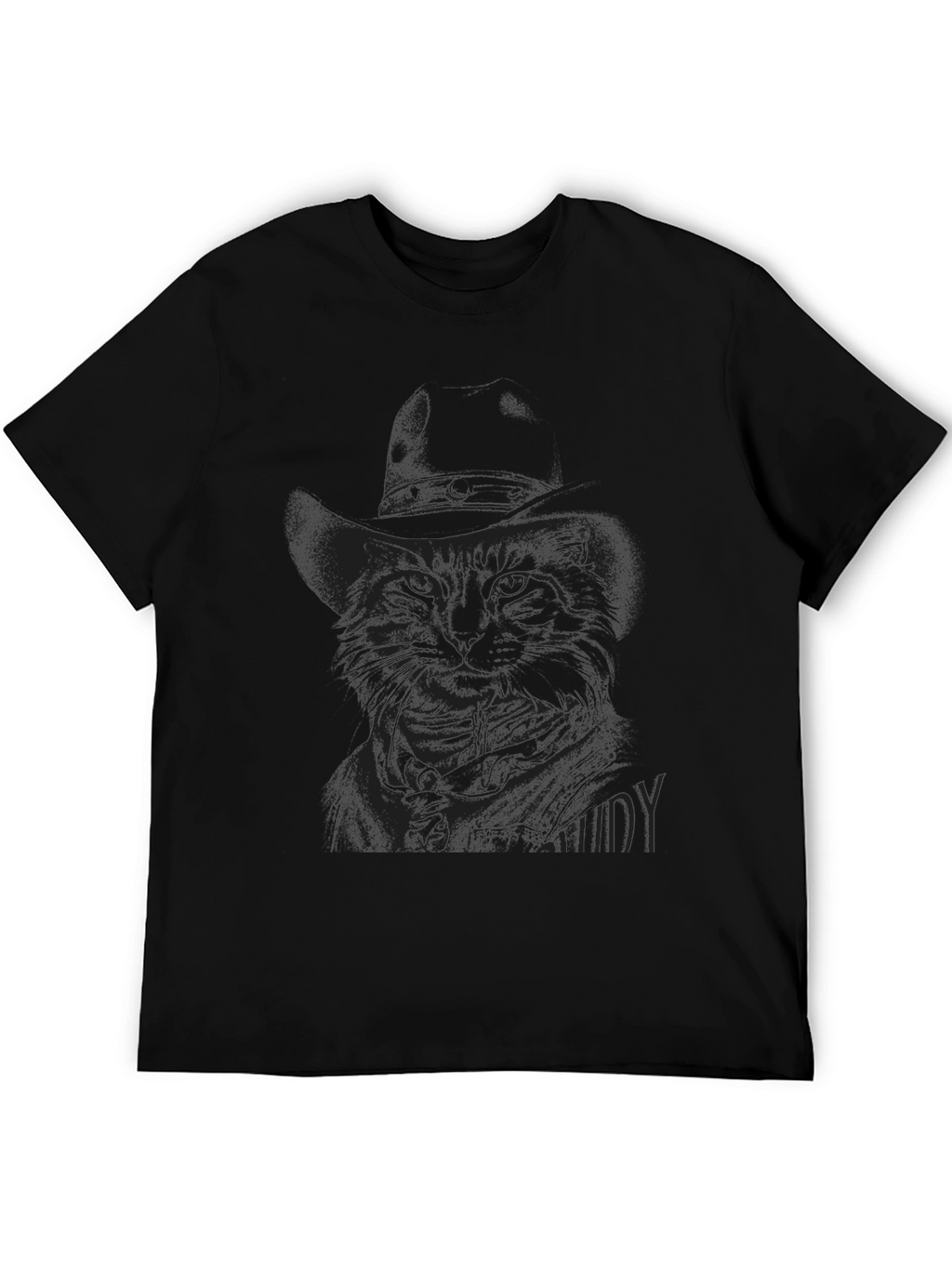 Black Cat in Hat T-Shirt - Unique Graphic Tee
