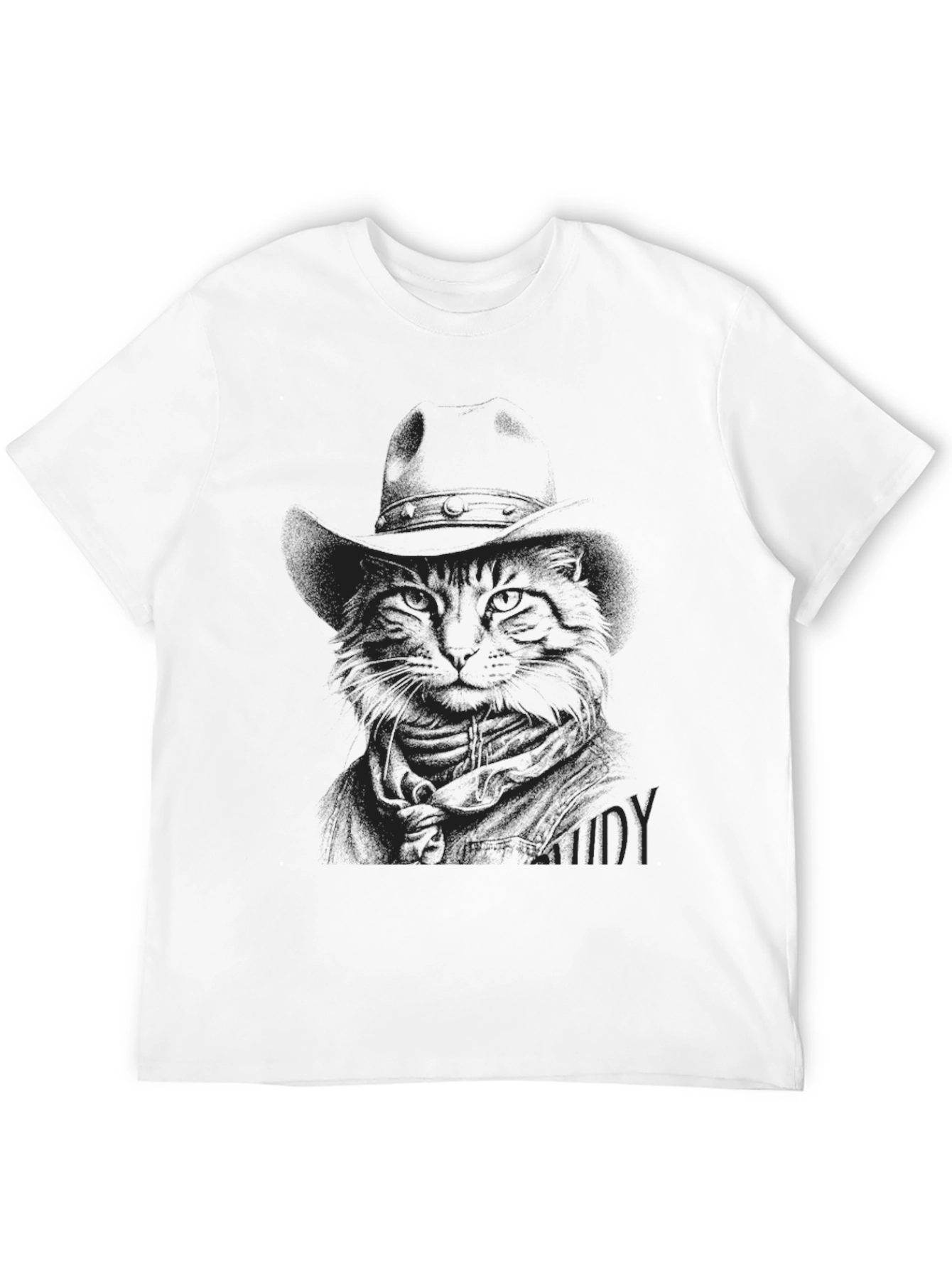 Black Cat in Hat T-Shirt - Unique Graphic Tee