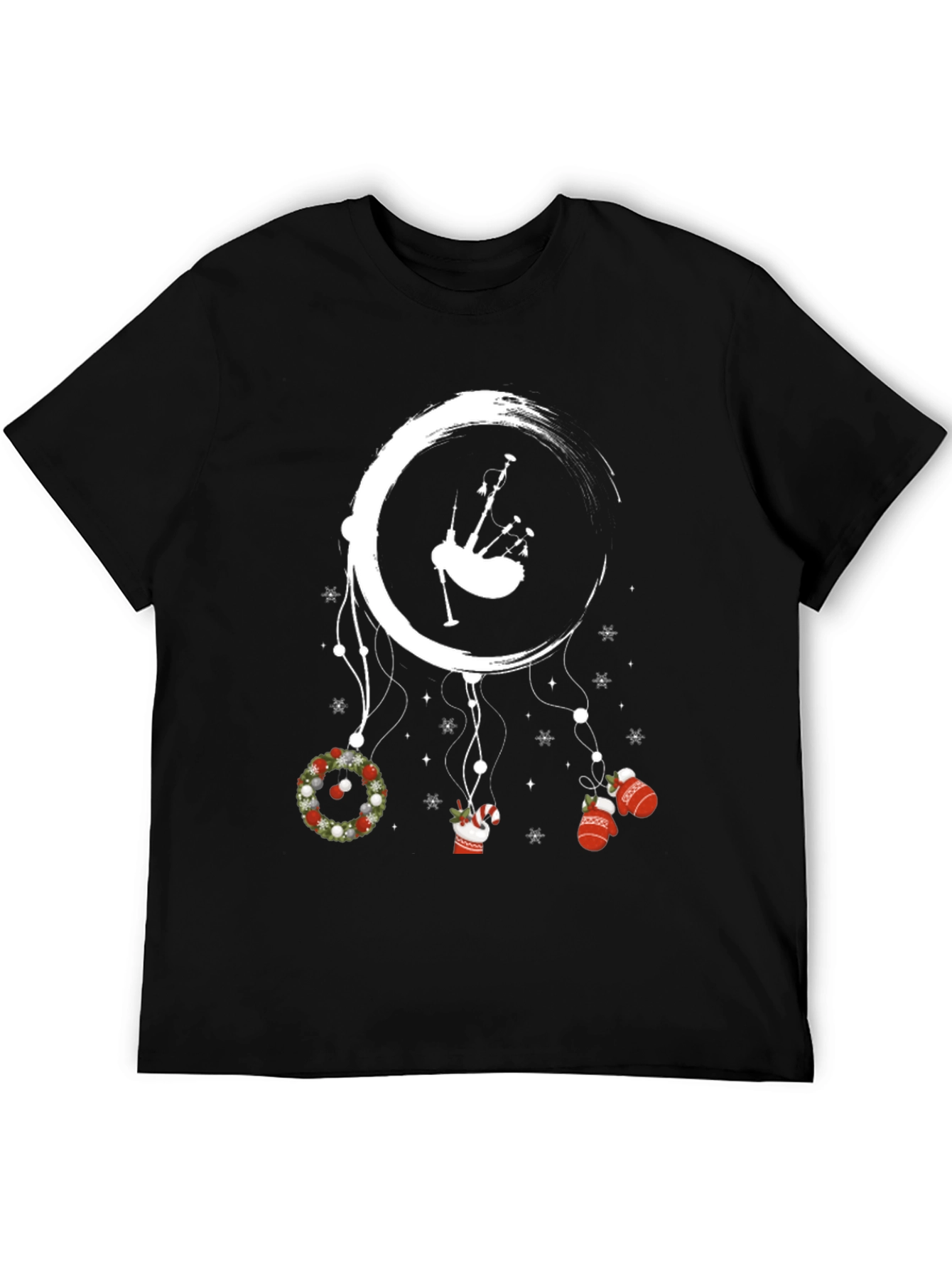 Christmas Bagpipe Dreamcatcher Graphic Tee
