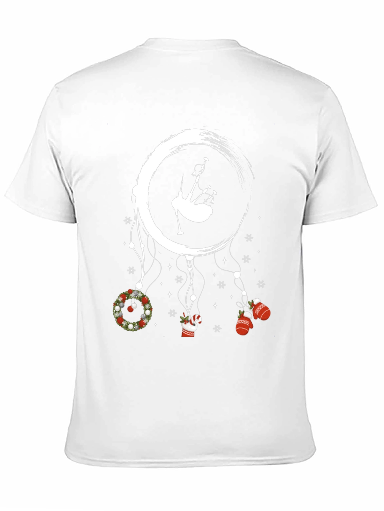 Christmas Bagpipe Dreamcatcher Graphic Tee