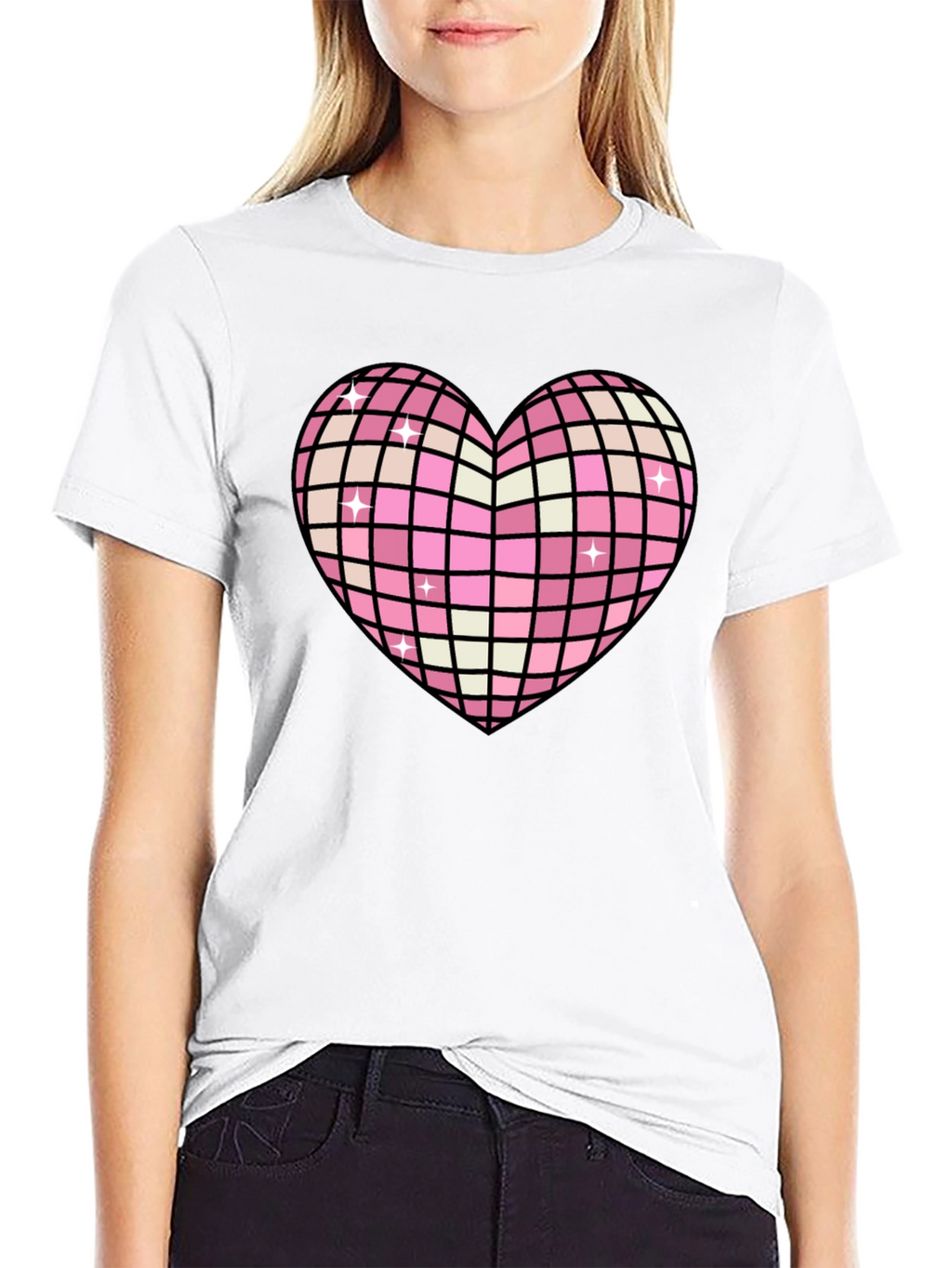 Disco Heart T-Shirt - Retro Style