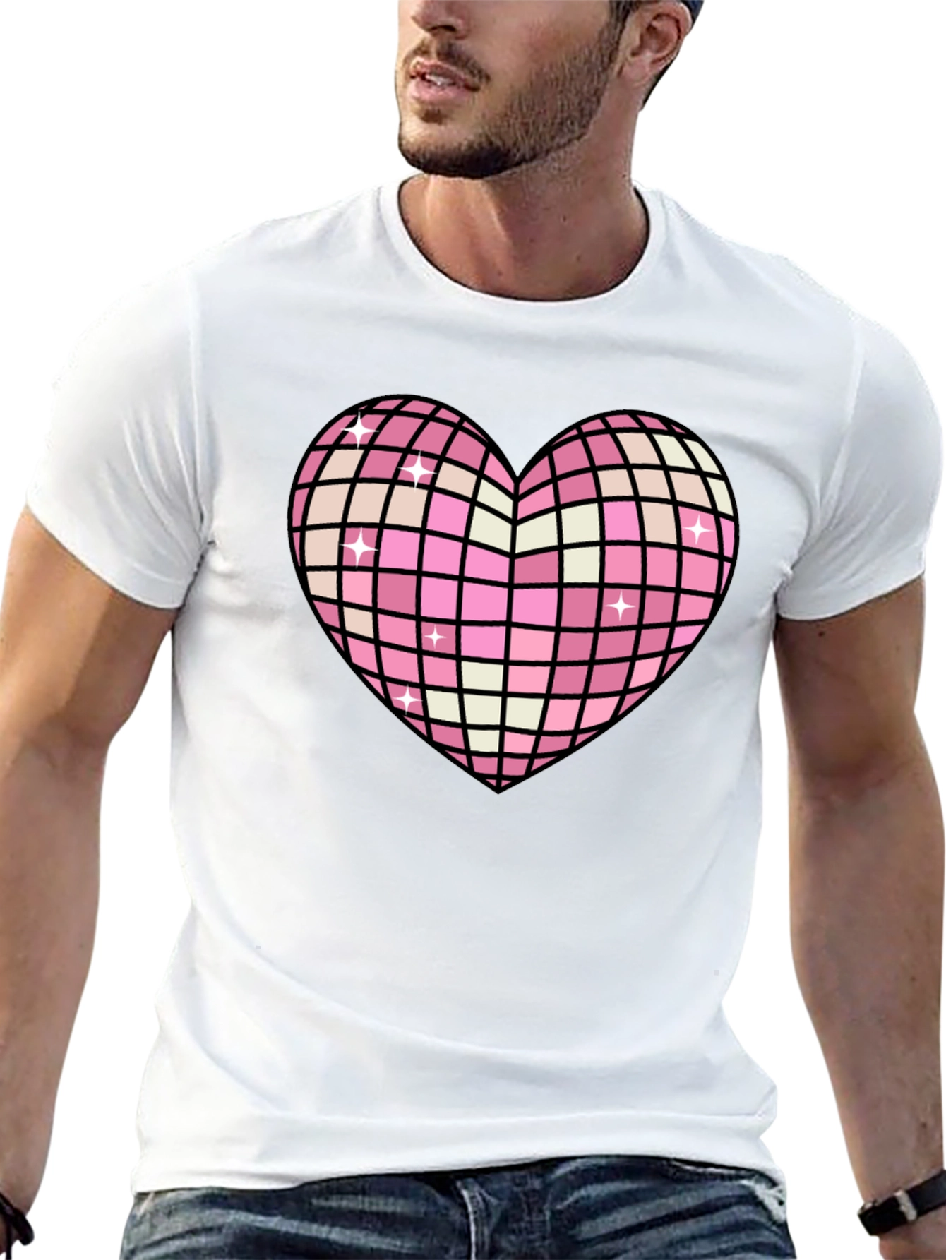 Disco Heart T-Shirt - Retro Style