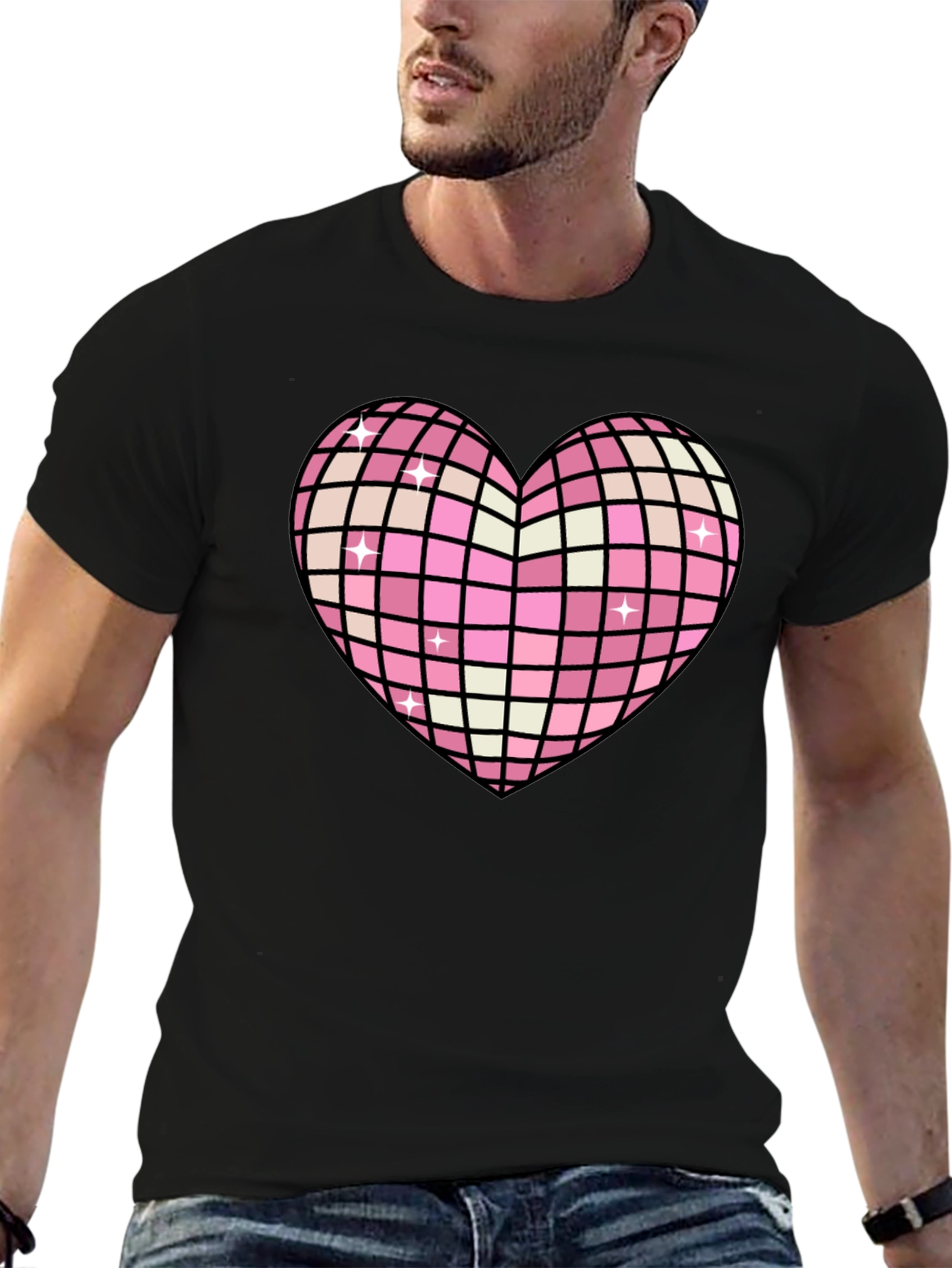 Disco Heart T-Shirt - Retro Style