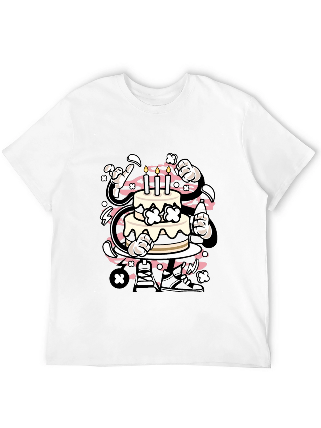 Cartoon Cake T-Shirt - Stylish Graphic Tee