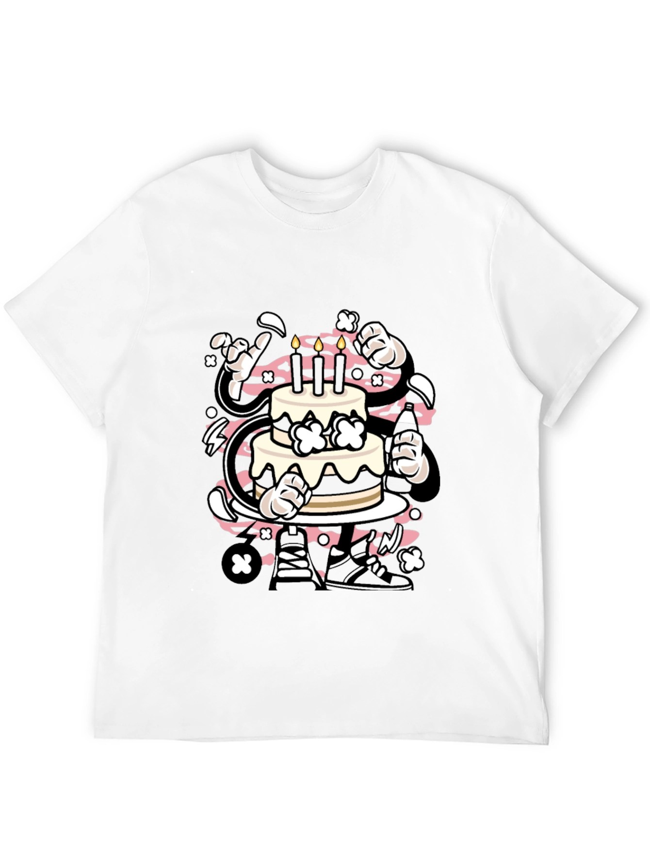 Cartoon Cake T-Shirt - Stylish Graphic Tee