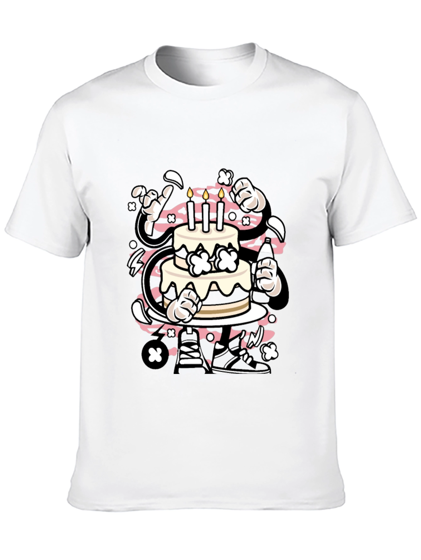Cartoon Cake T-Shirt - Stylish Graphic Tee