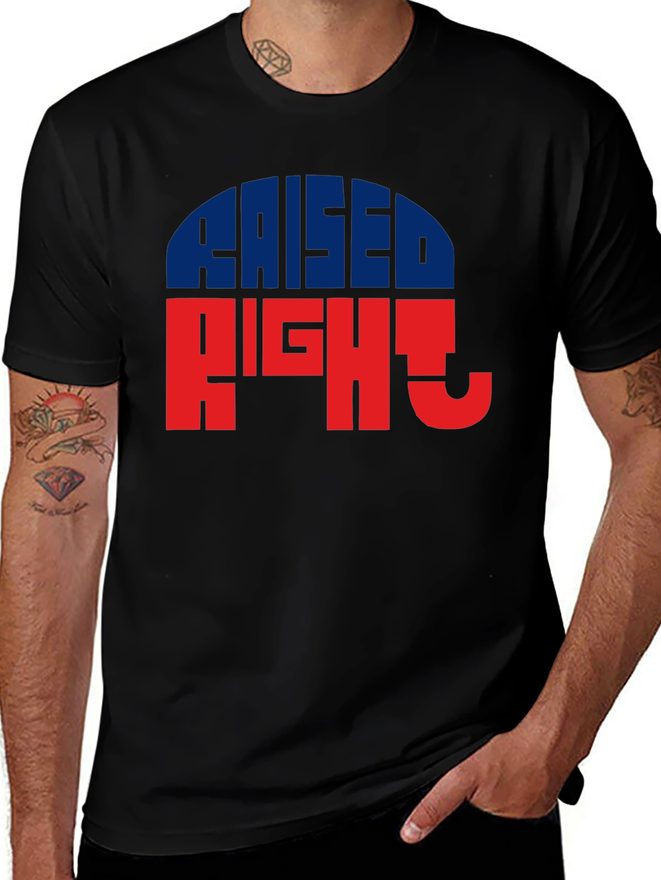 Raised Right Graphic Tee - Patriotic Style