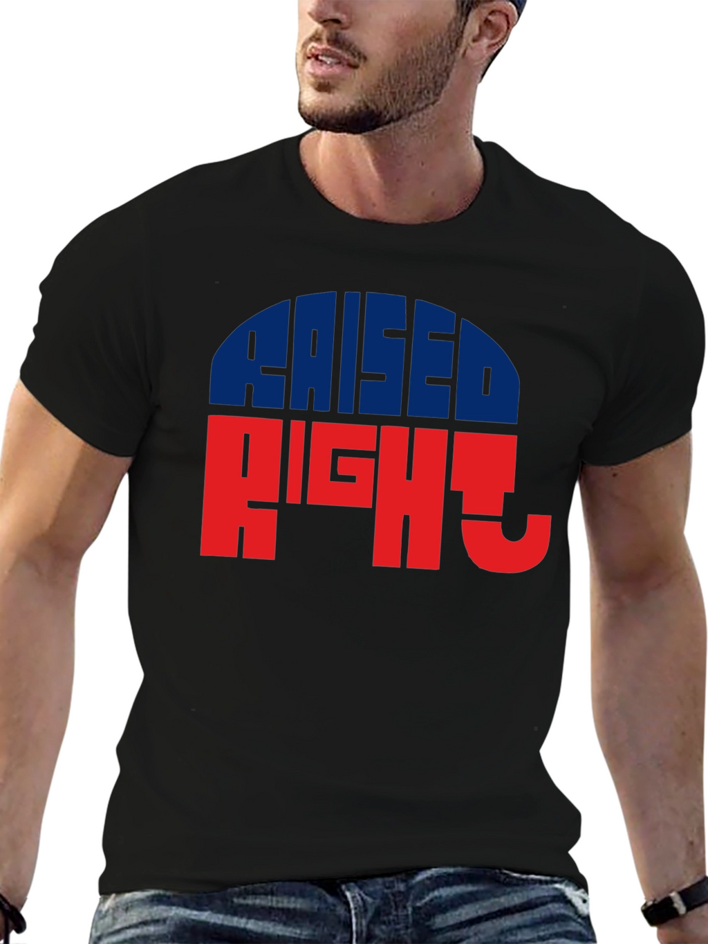 Raised Right Graphic Tee - Patriotic Style