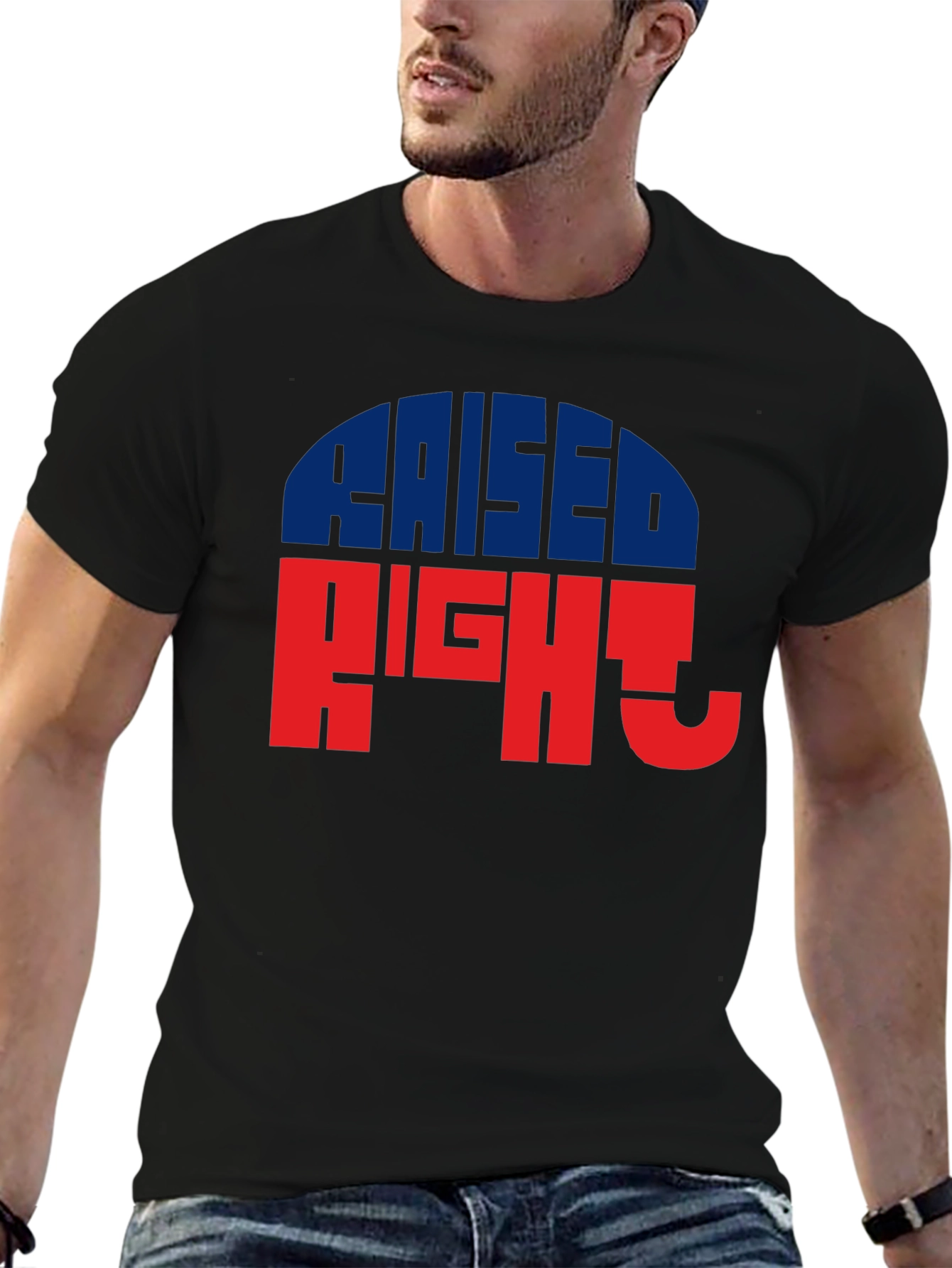 Raised Right Graphic Tee - Patriotic Style