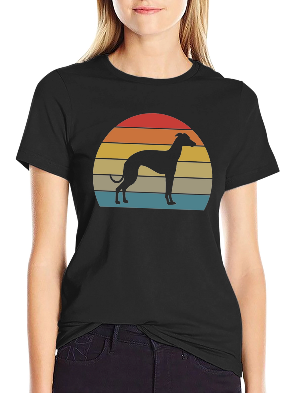 Retro Greyhound Silhouette T-Shirt